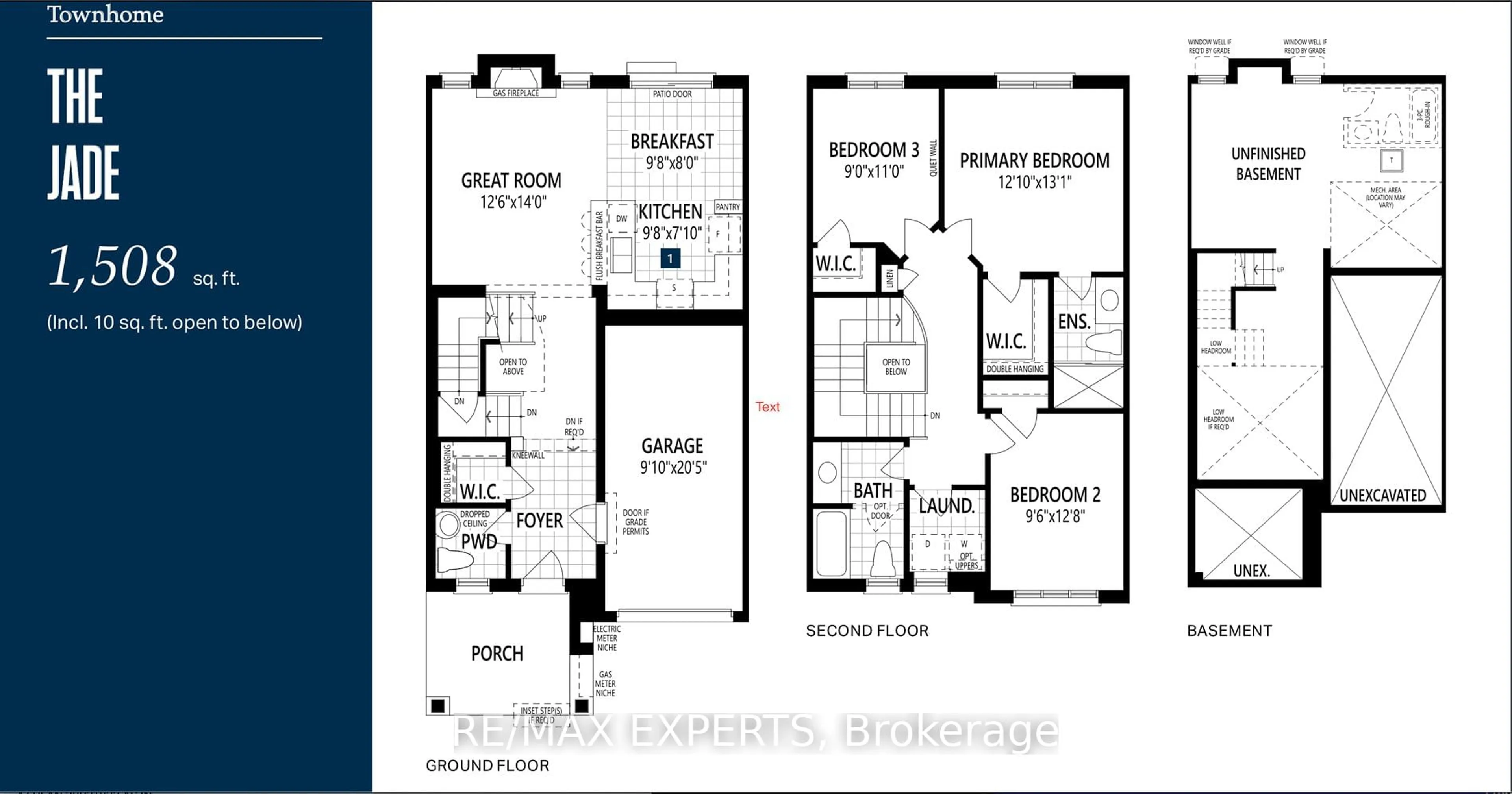 Floor plan for 294 Starflower Pl, Milton Ontario L9T 2X5