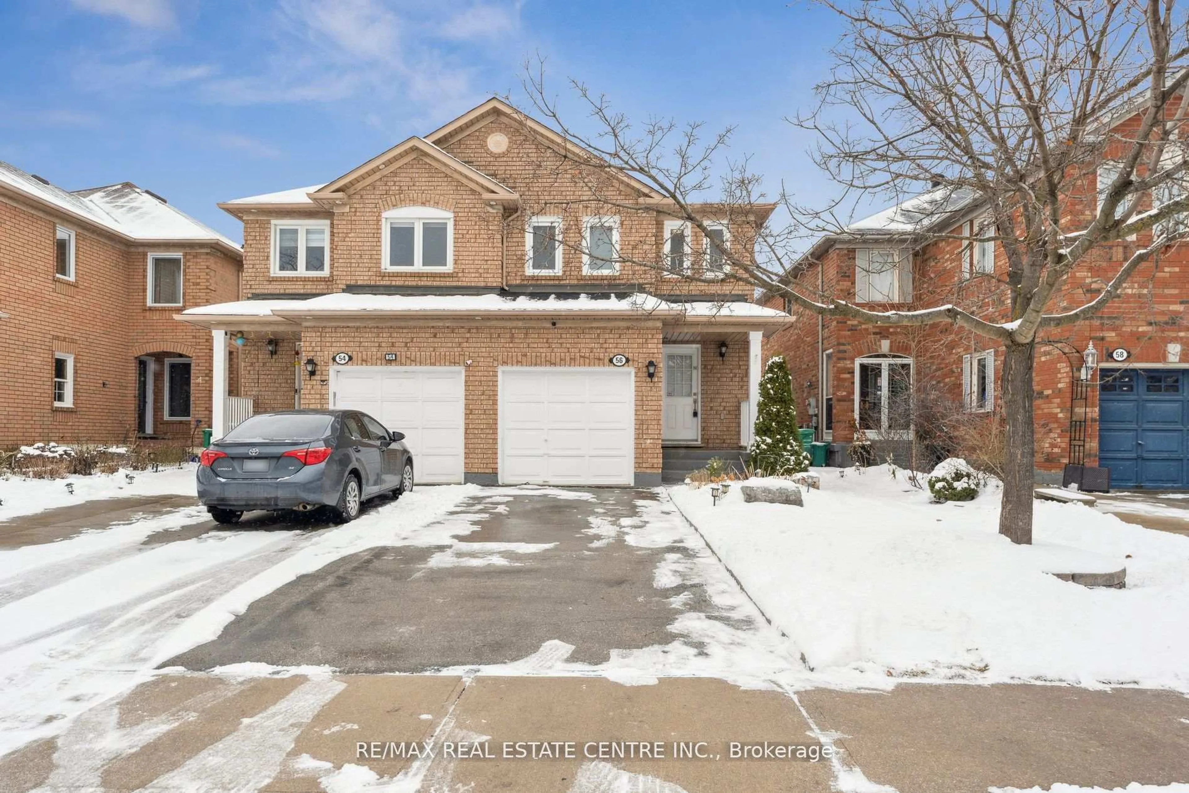 Home with brick exterior material, street for 56 Mount Fuji Cres, Brampton Ontario L6R 2L5