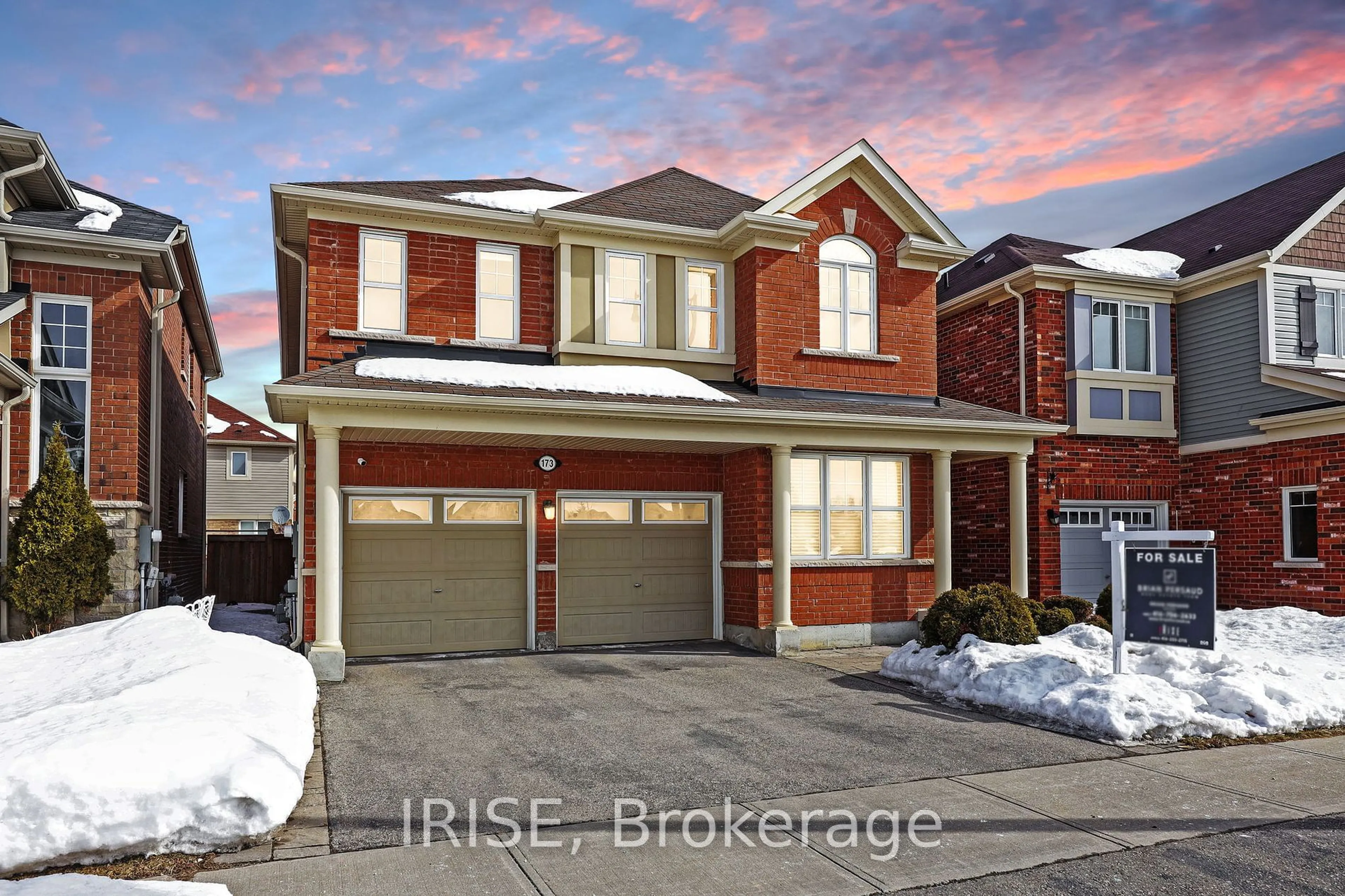 Home with brick exterior material, street for 173 Robert Parkinson Dr, Brampton Ontario L7A 0G3