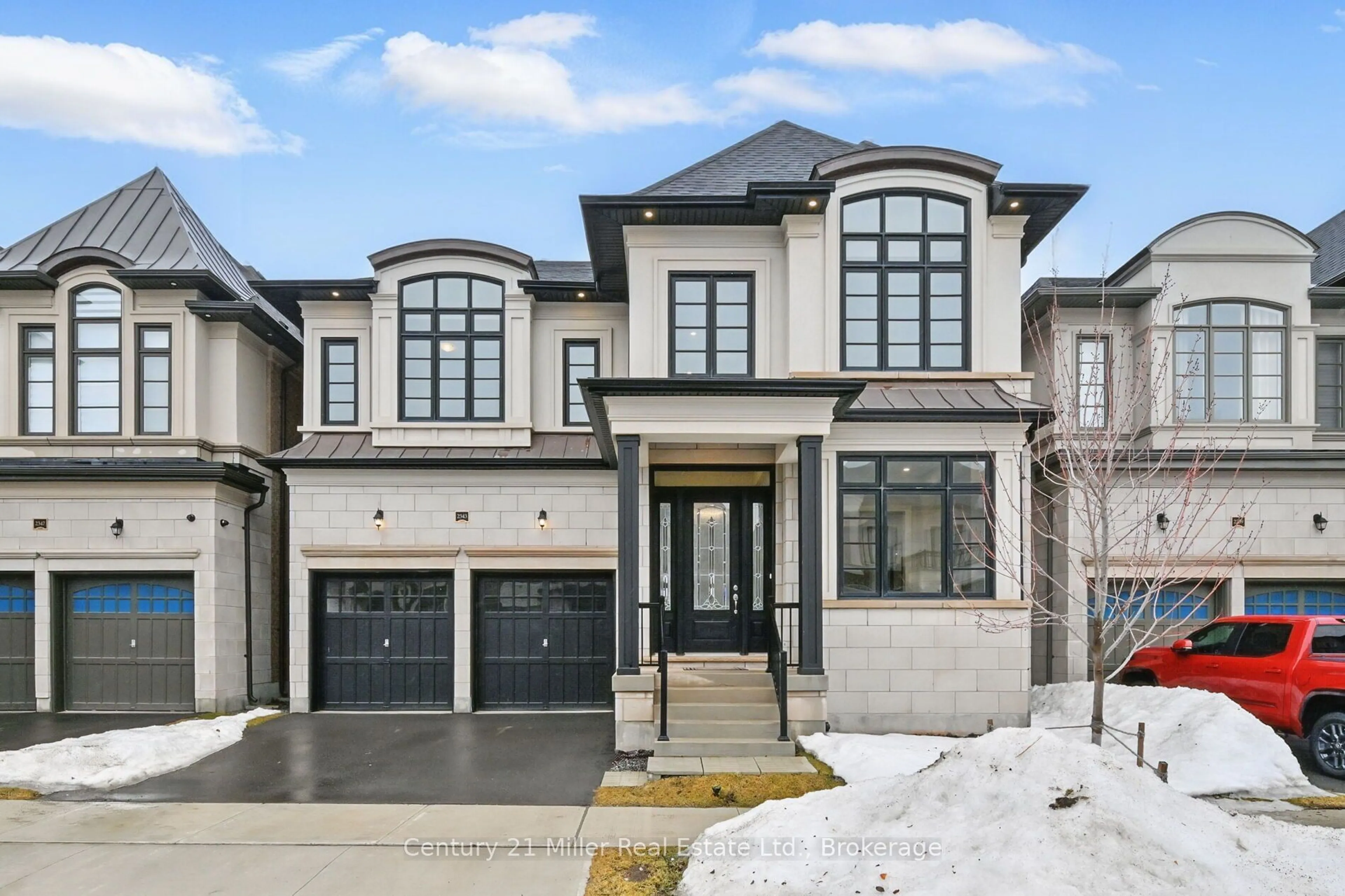 Home with brick exterior material, street for 2343 Edward Leaver Tr, Oakville Ontario L6M 5M7