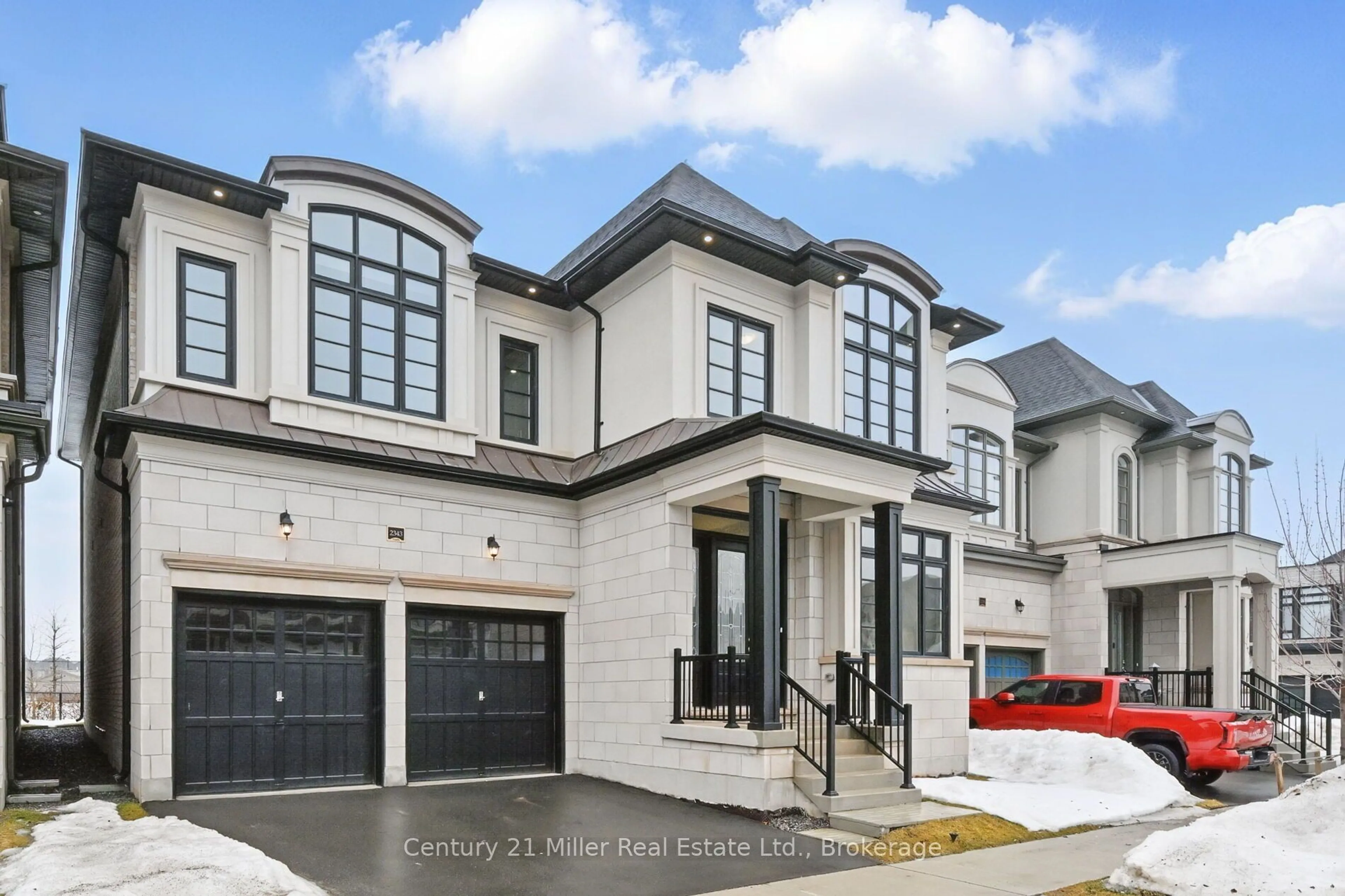 Home with brick exterior material, street for 2343 Edward Leaver Tr, Oakville Ontario L6M 5M7