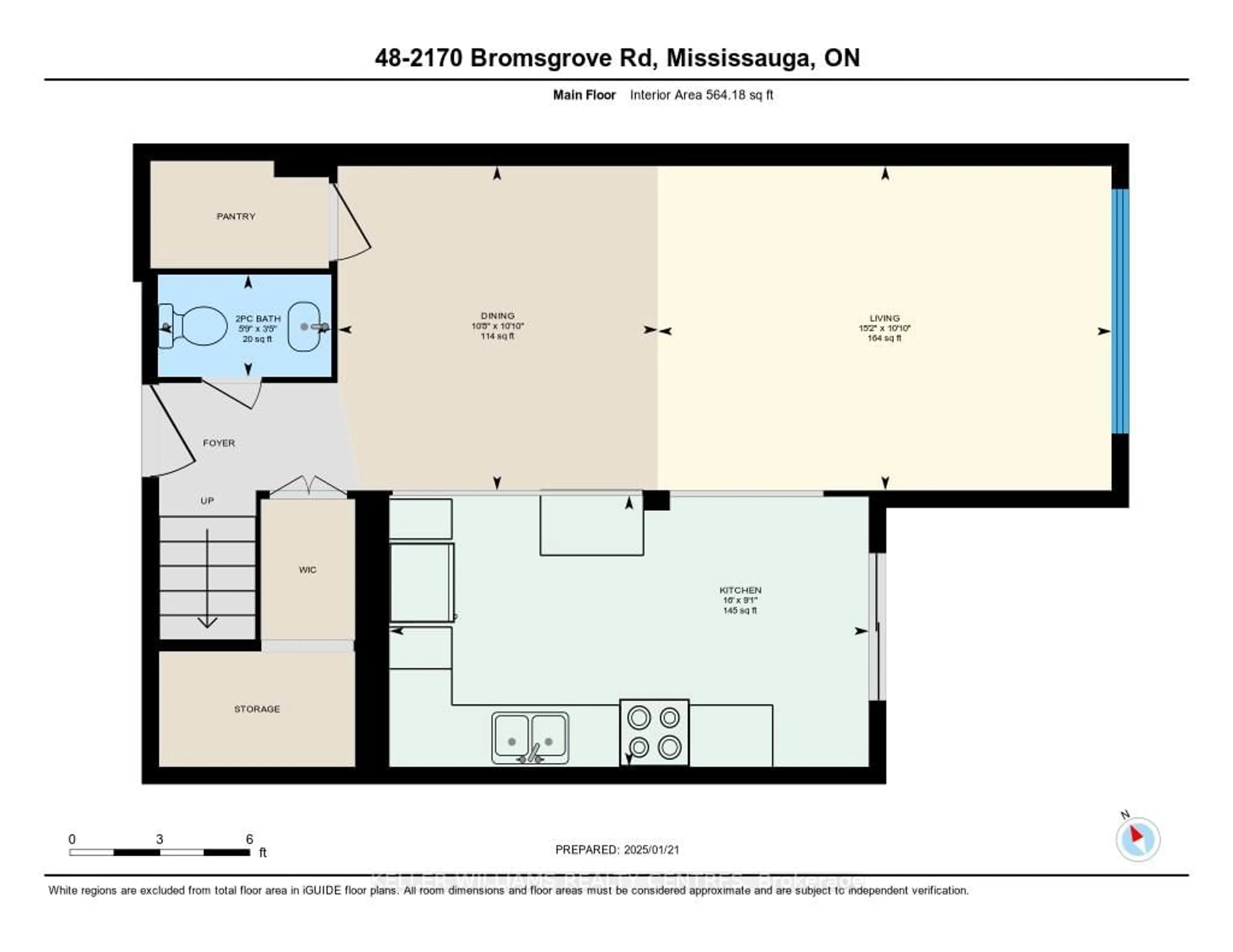 Floor plan for 2170 Bromsgrove Rd #48, Mississauga Ontario L5J 4J2