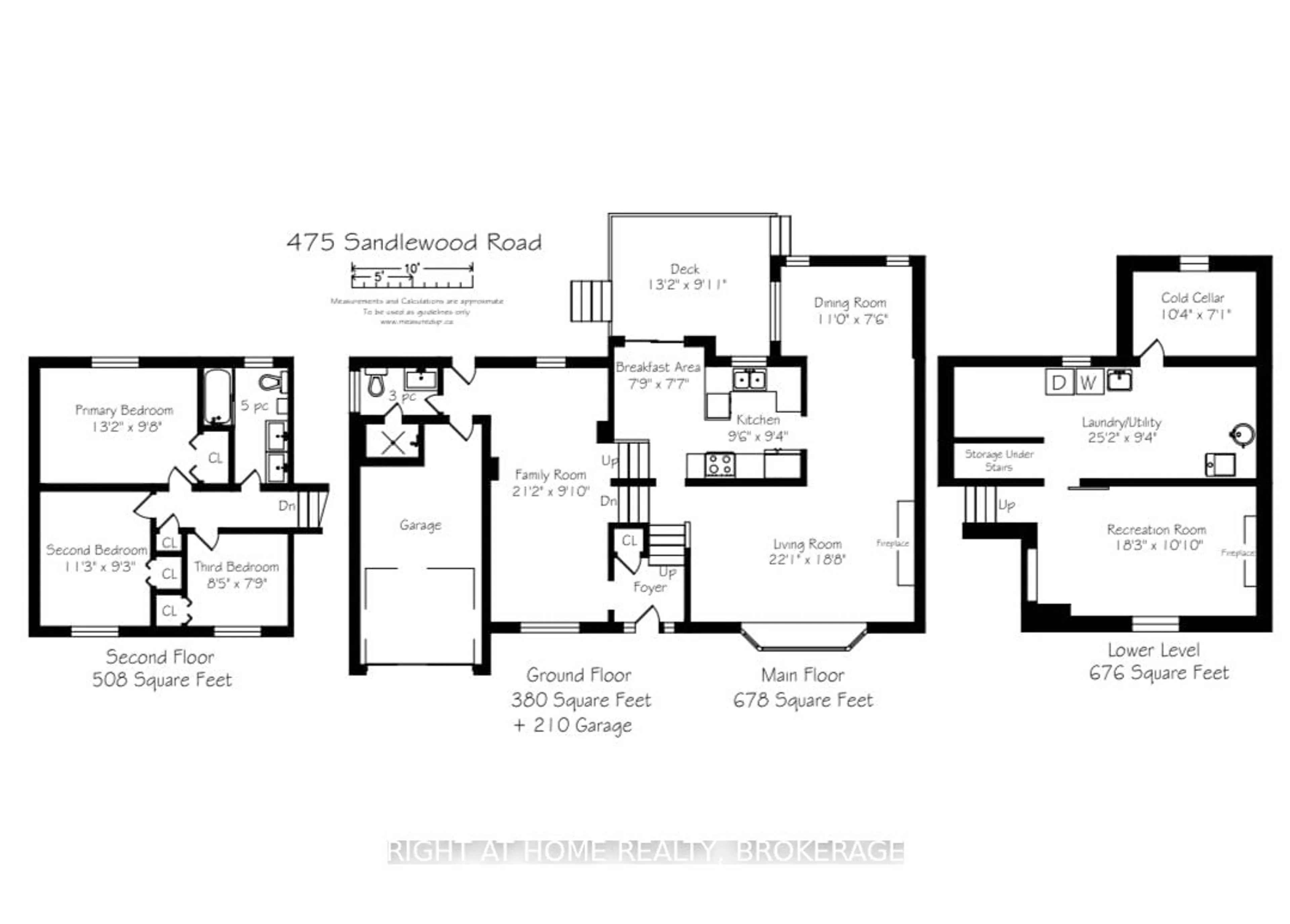 Floor plan for 475 Sandlewood Rd, Oakville Ontario L6L 3S3