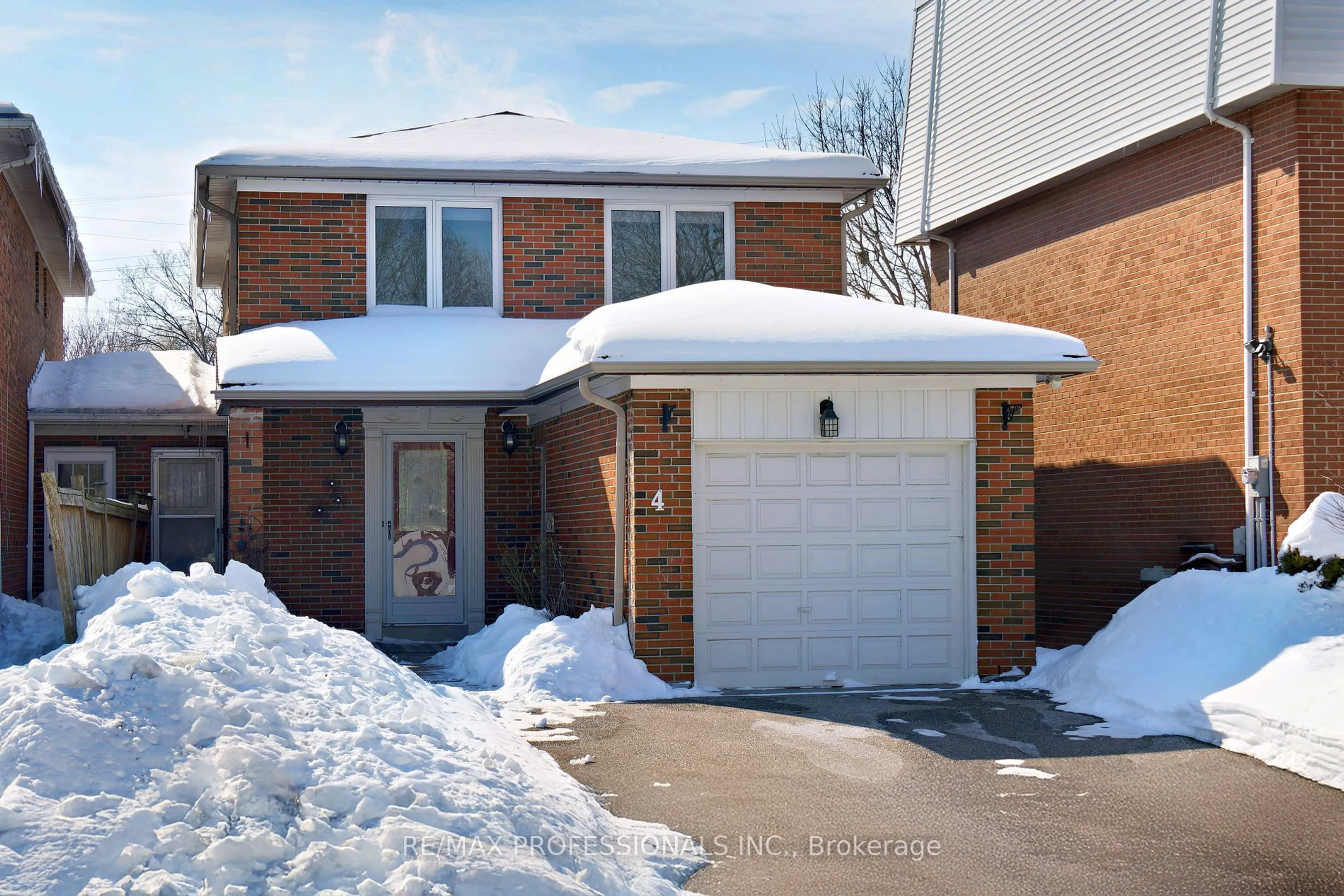 Home with brick exterior material, street for 4 Zealand Rd, Toronto Ontario M9R 3W4