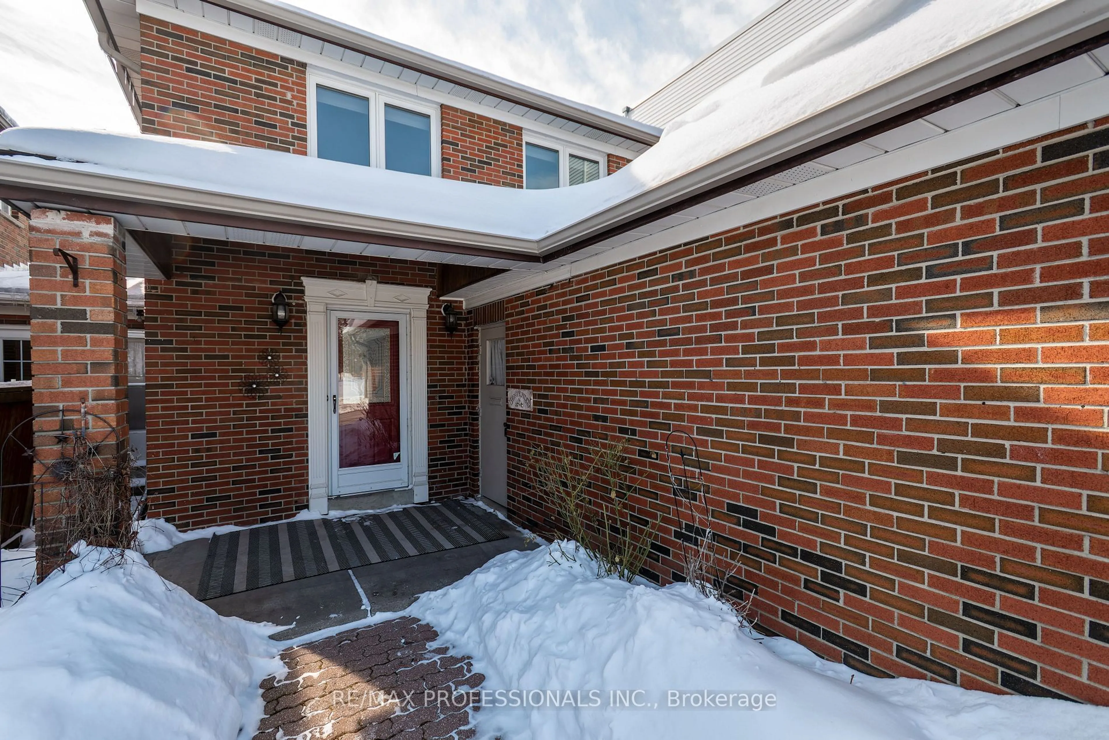 Home with brick exterior material, street for 4 Zealand Rd, Toronto Ontario M9R 3W4