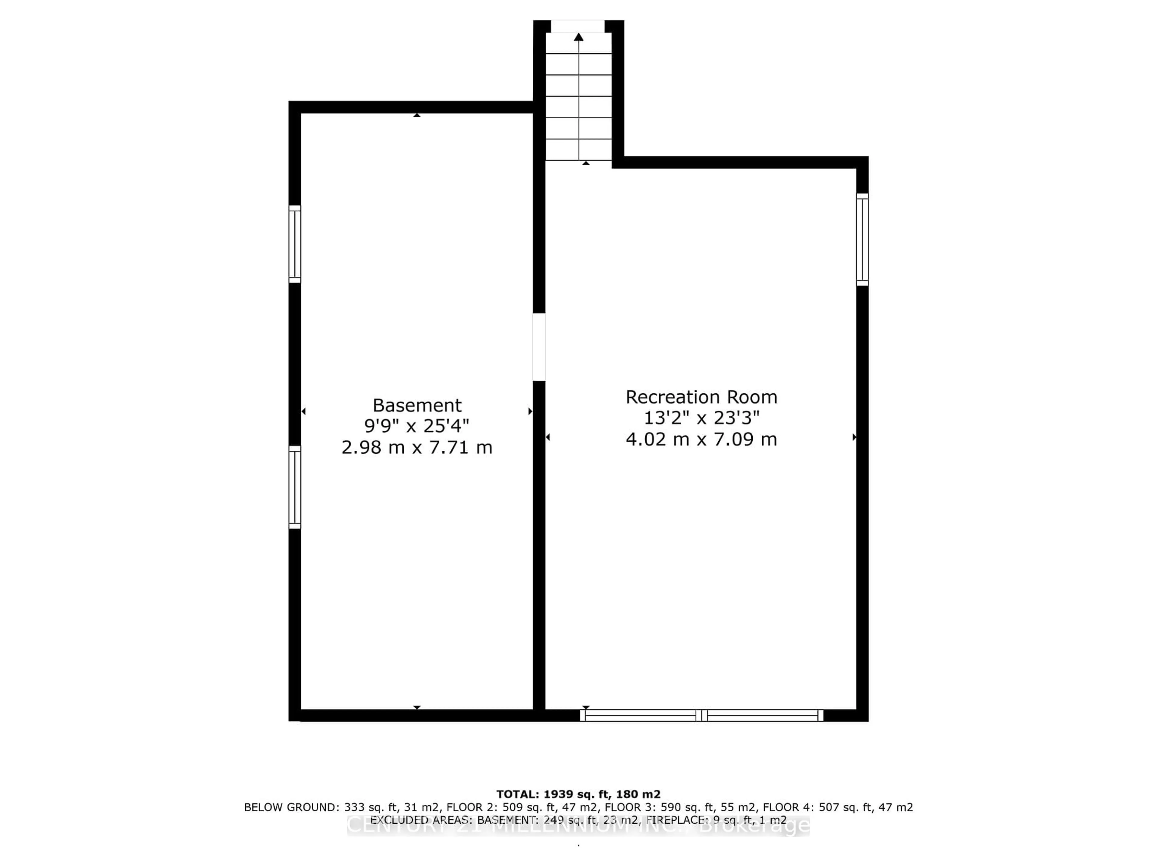 Floor plan for 12 Parkend Ave, Brampton Ontario L6Y 1B2