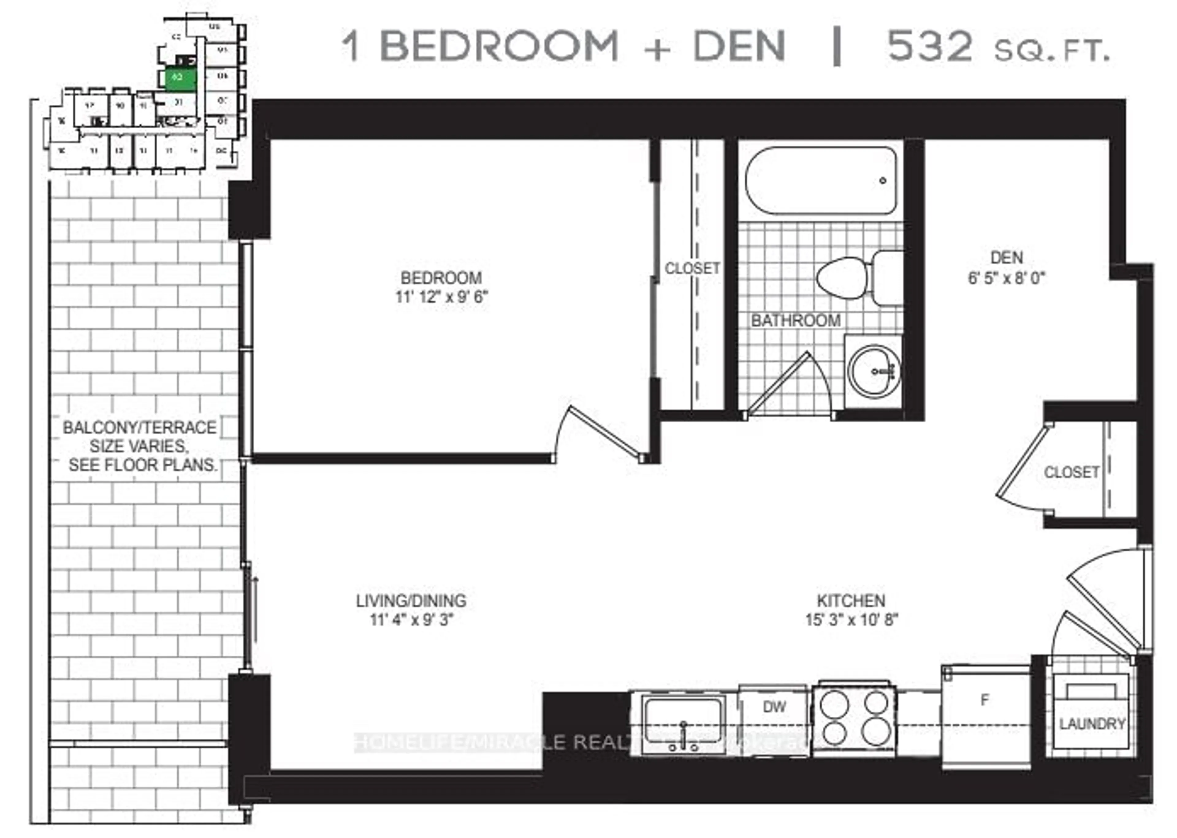 Floor plan for 2839 Jane St #2, Toronto Ontario M3N 2J5