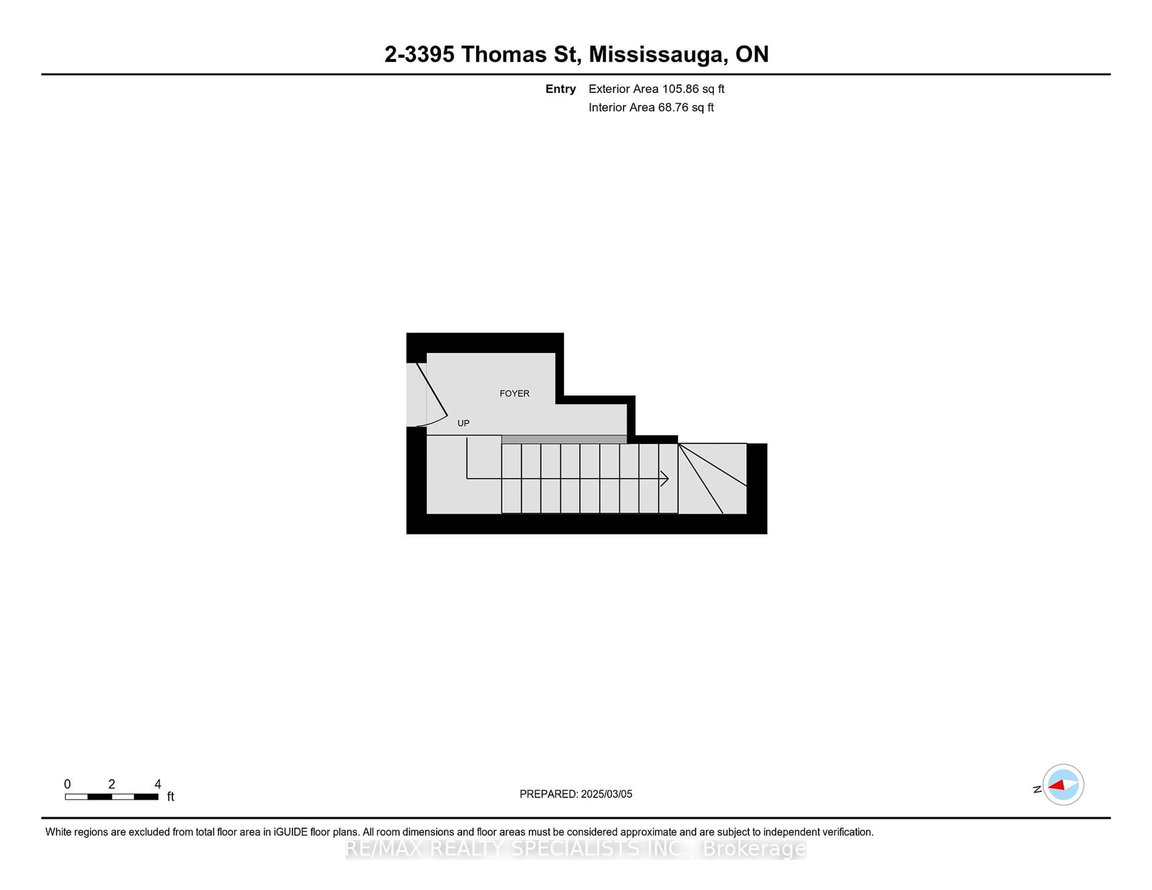 Floor plan for 3395 Thomas St #2, Mississauga Ontario L5M 0P7