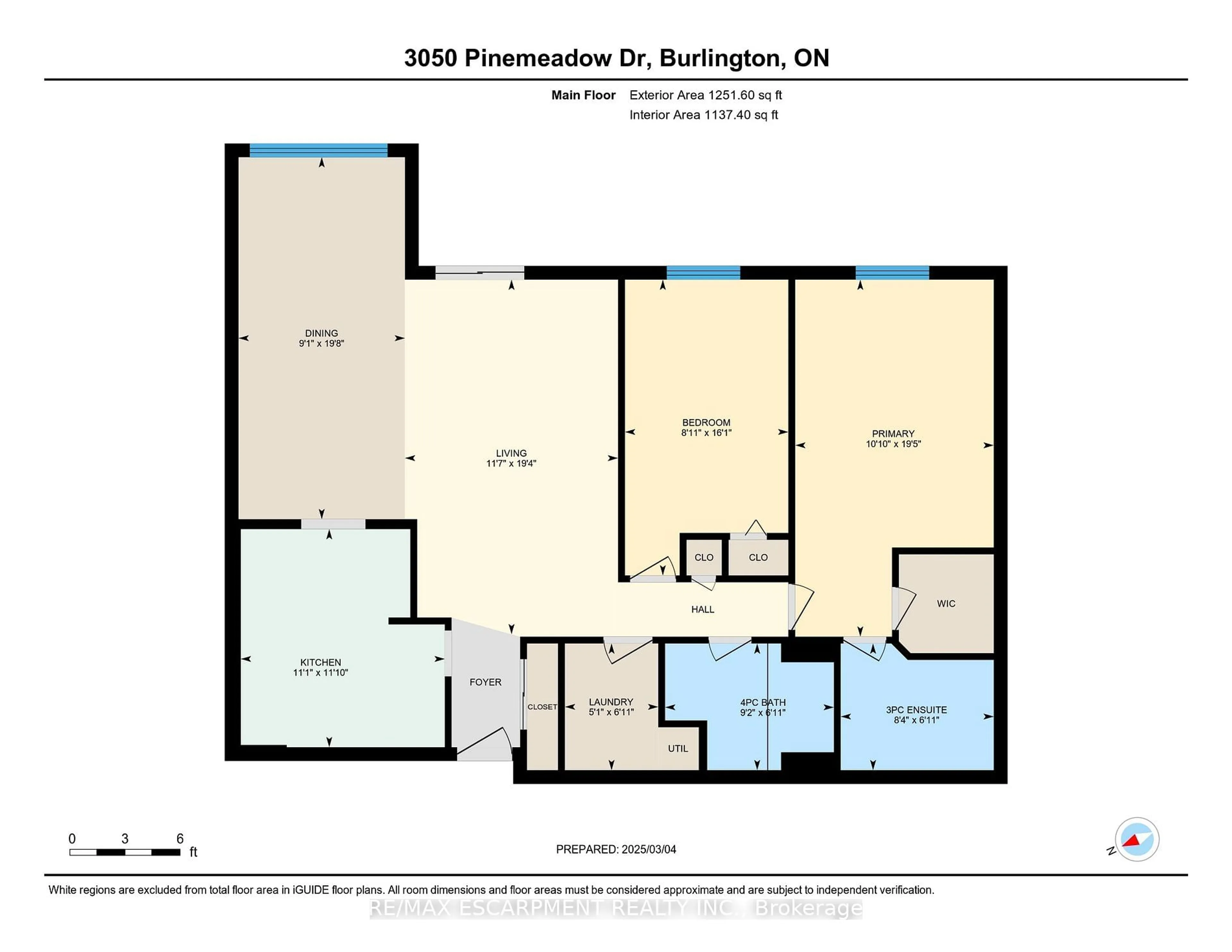 Floor plan for 3050 Pinemeadow Dr #40, Burlington Ontario L7M 3X5