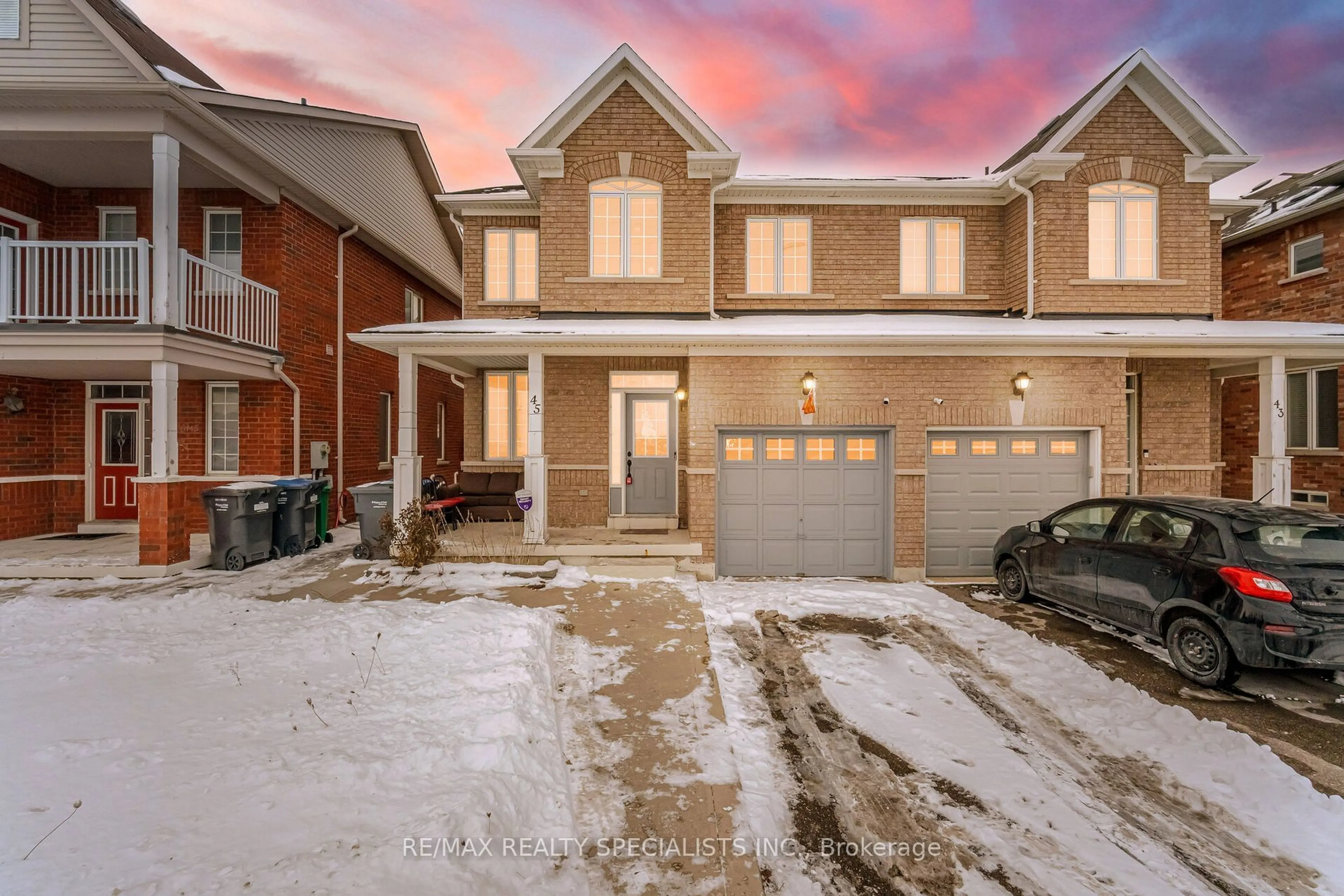 Home with brick exterior material, street for 45 Connolly Cres, Brampton Ontario L6R 0G9