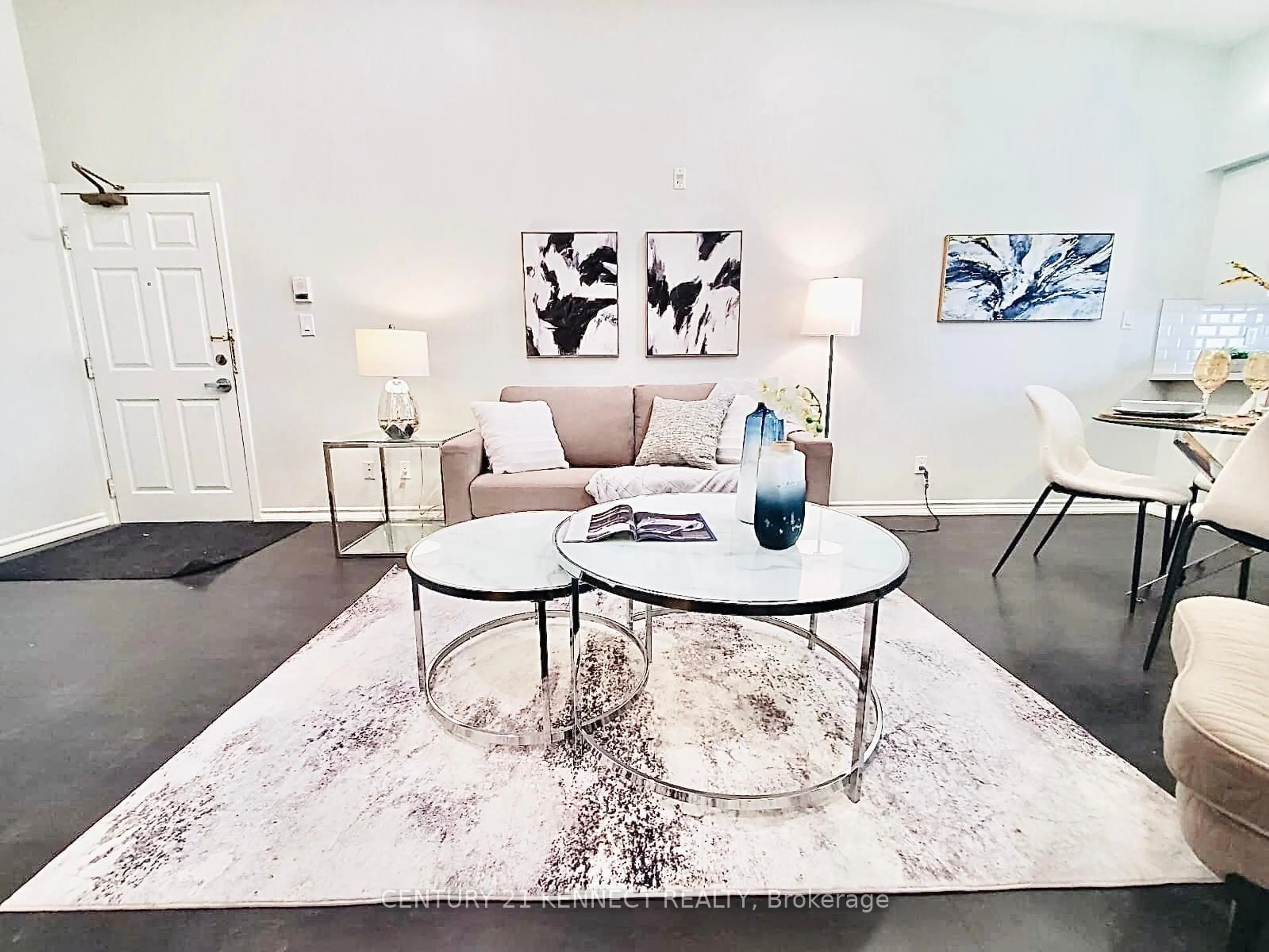Living room with furniture, carpet floor for 1480 Bishops Gate #407, Oakville Ontario L6M 4N4