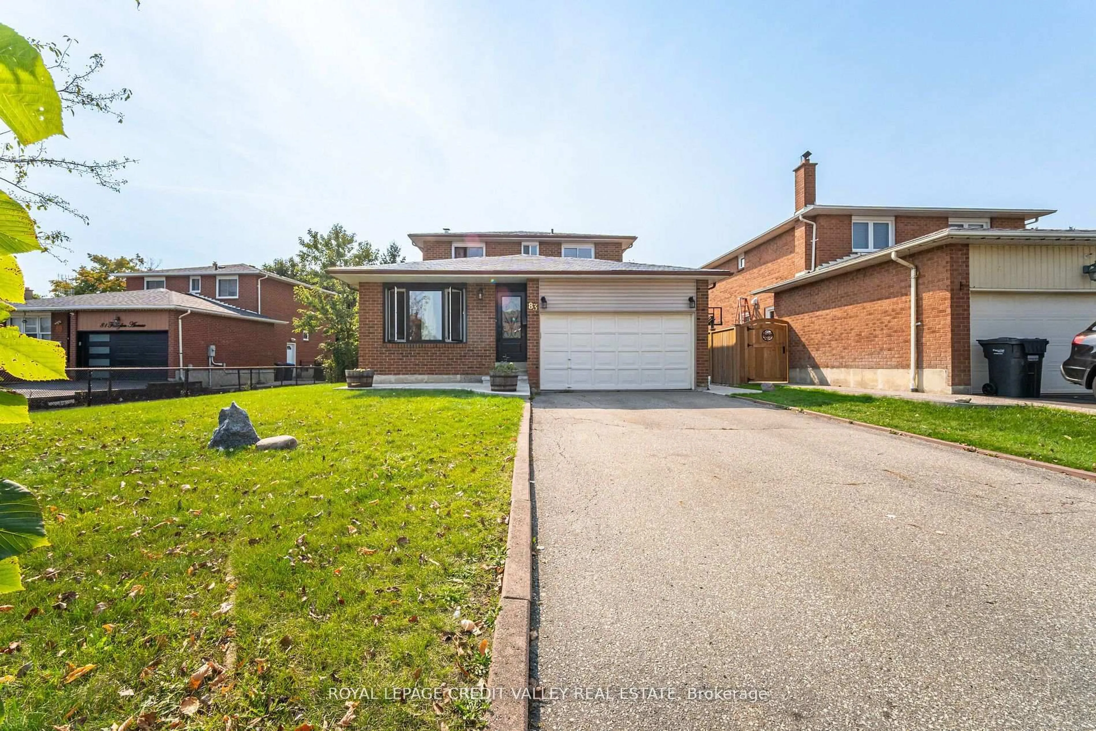 Home with brick exterior material, street for 83 Fairglen Ave, Brampton Ontario L6X 1K7