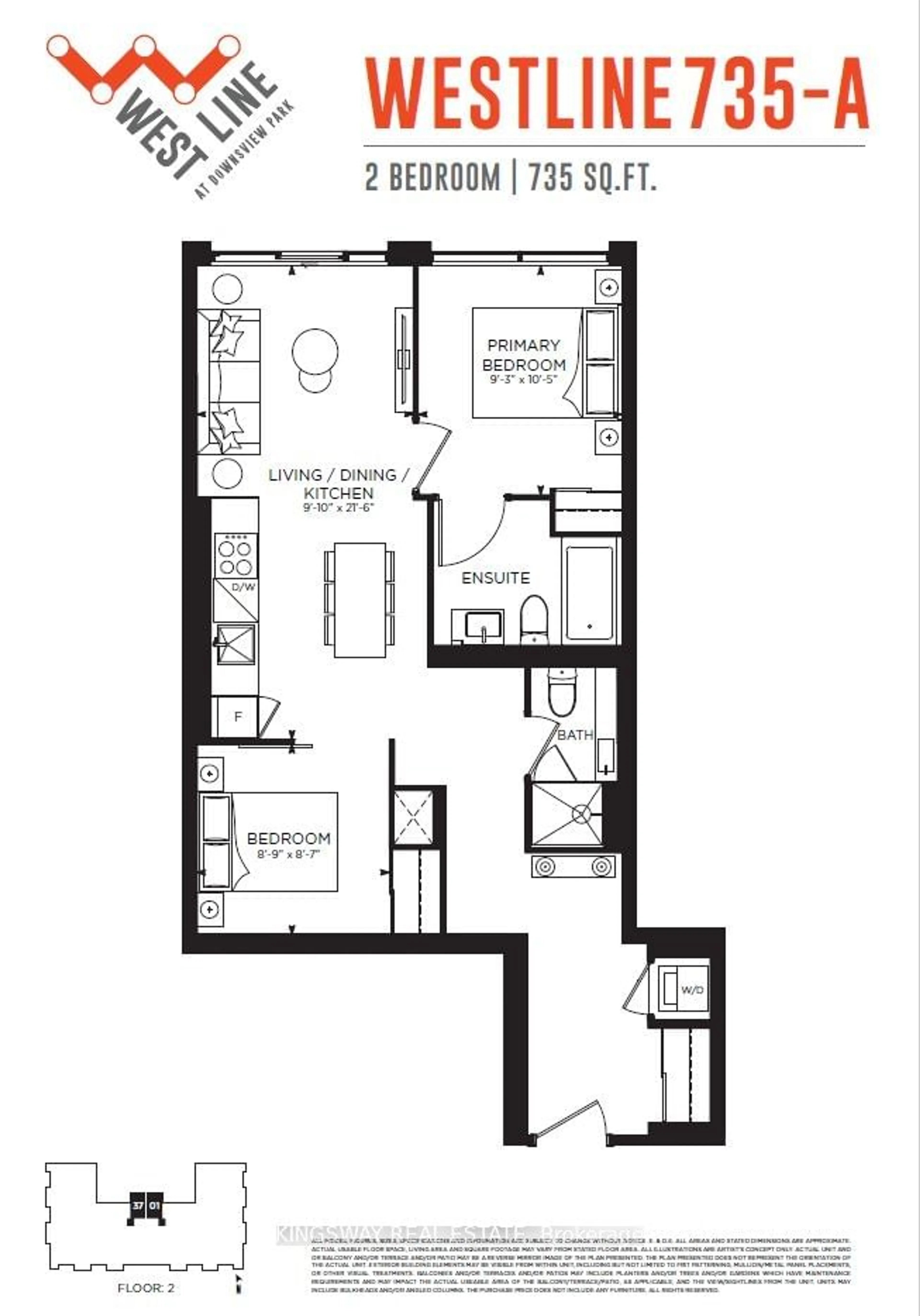 Floor plan for 1100 Sheppard Ave #237, Toronto Ontario M3K 0E4