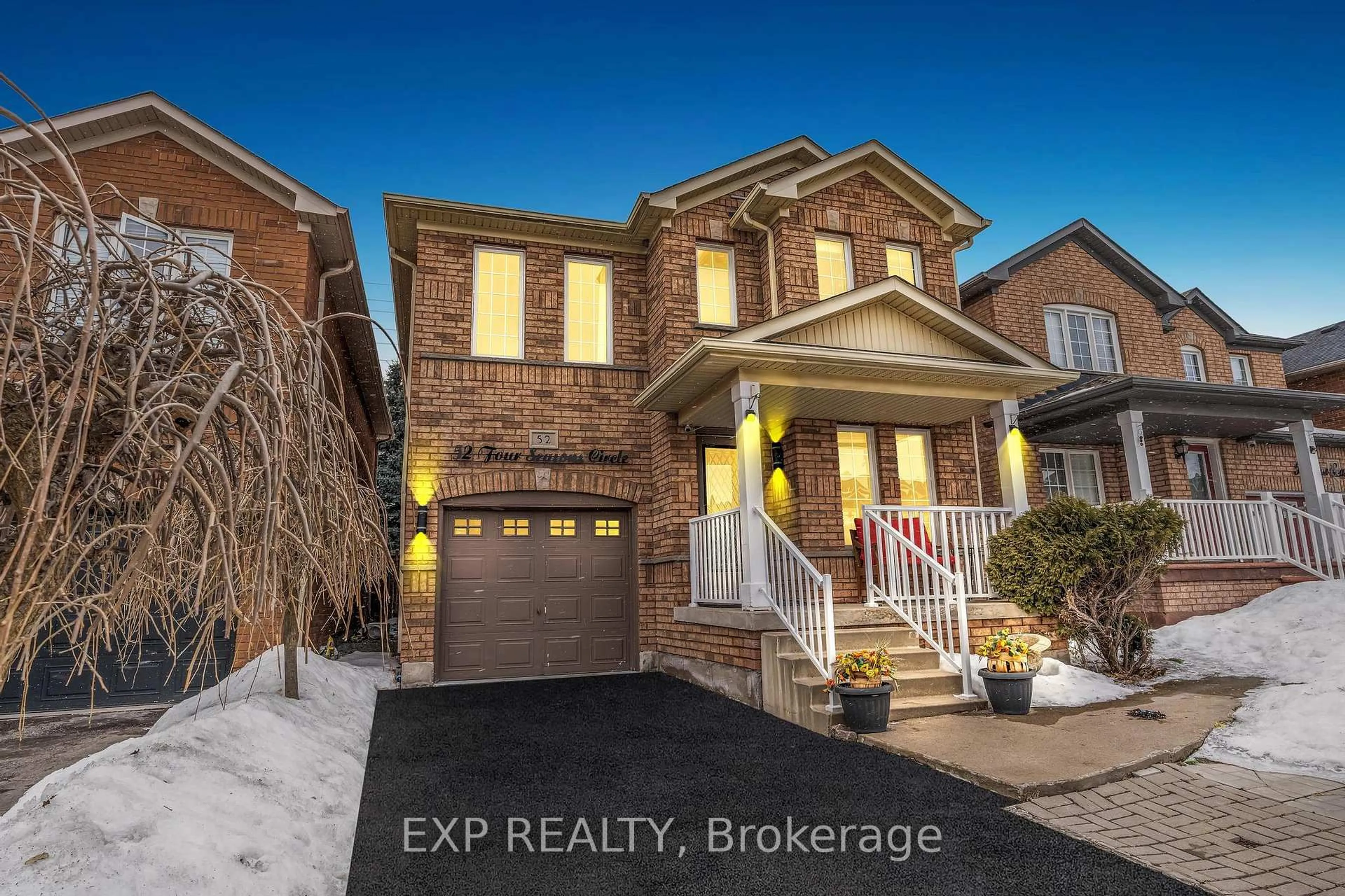 Home with brick exterior material, street for 52 Four Seasons Circ, Brampton Ontario L7A 2A7