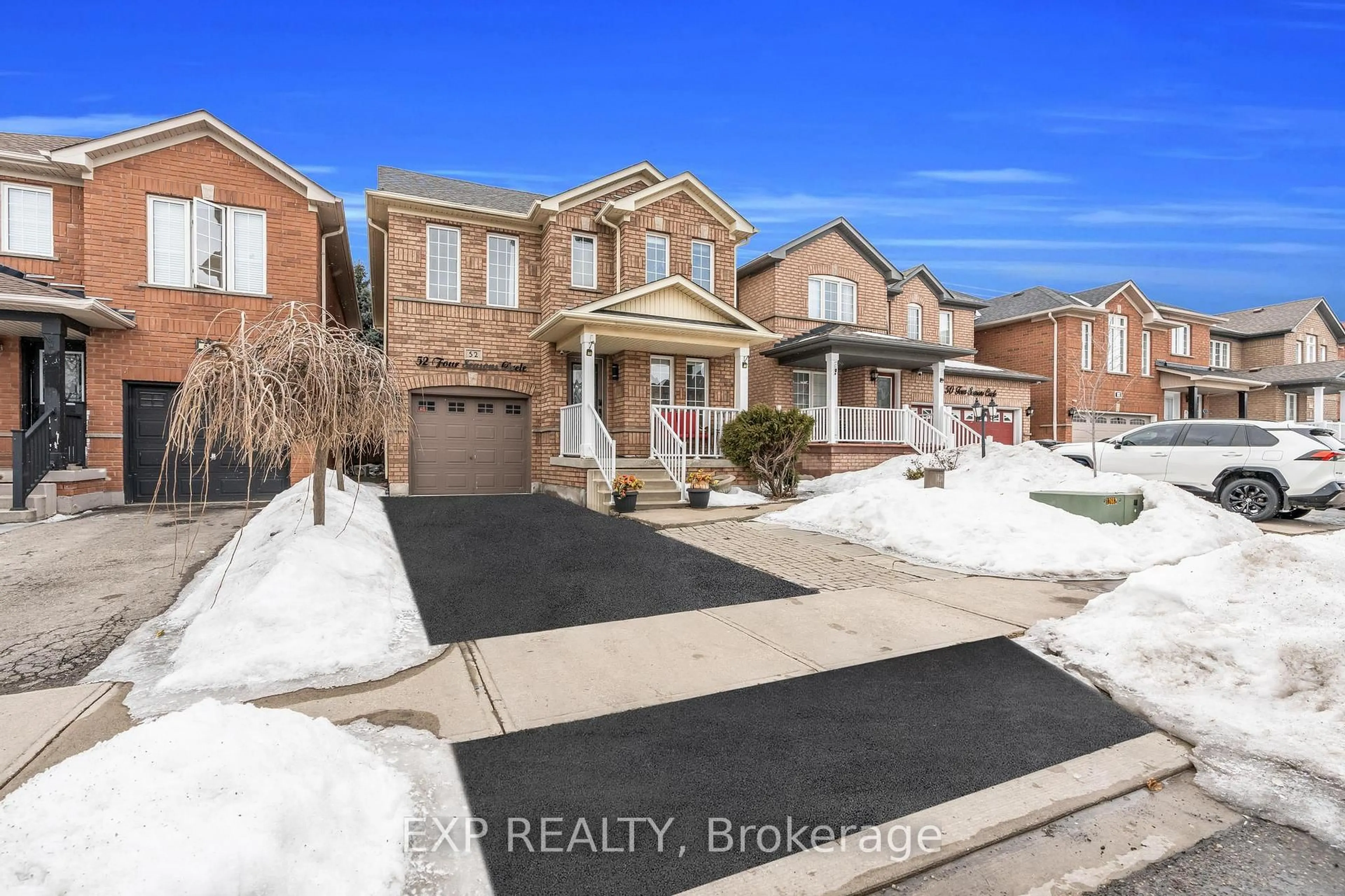 Home with brick exterior material, street for 52 Four Seasons Circ, Brampton Ontario L7A 2A7