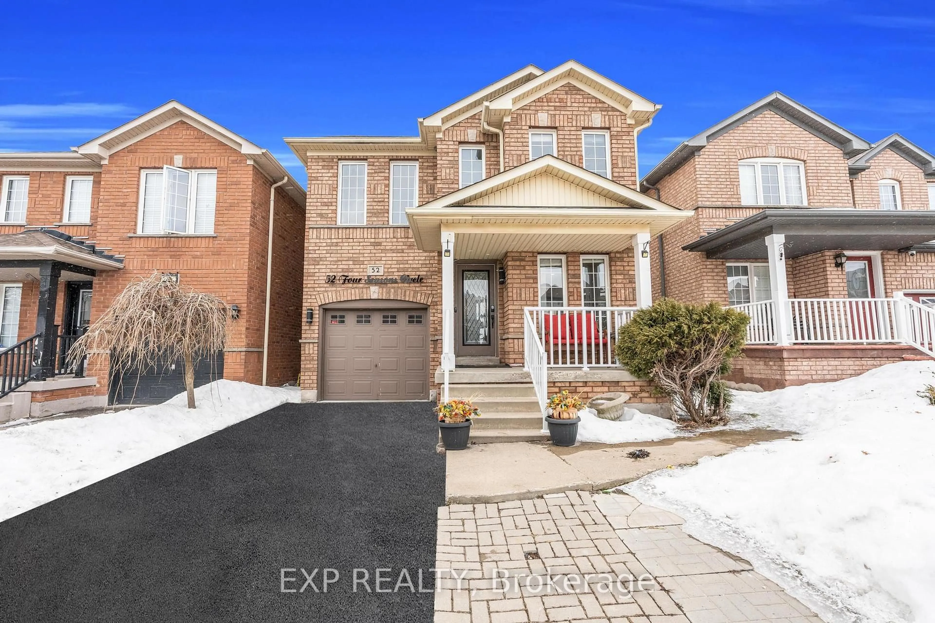 Home with brick exterior material, street for 52 Four Seasons Circ, Brampton Ontario L7A 2A7