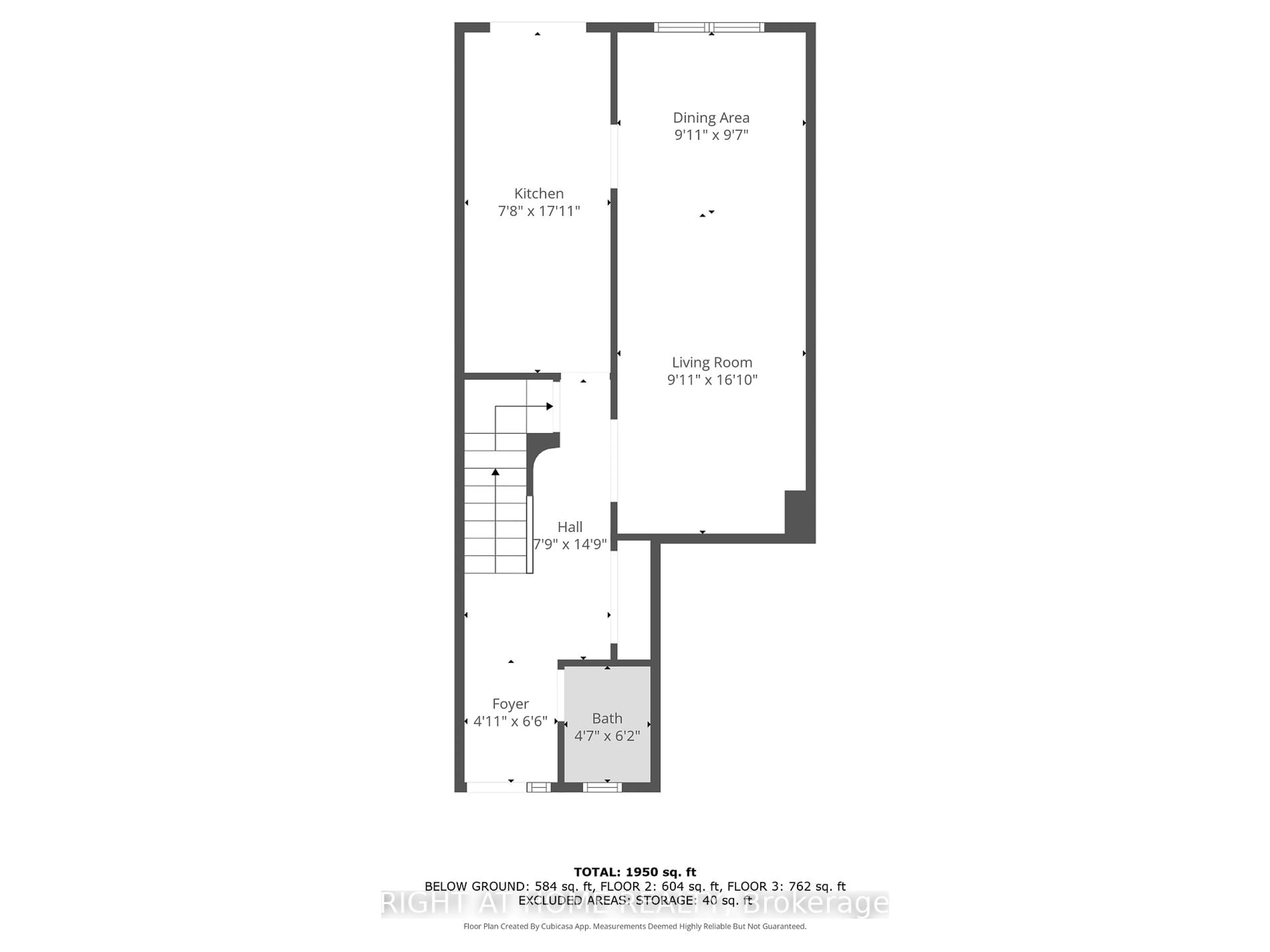 Floor plan for 419 Wendron Cres, Mississauga Ontario L5R 3L2