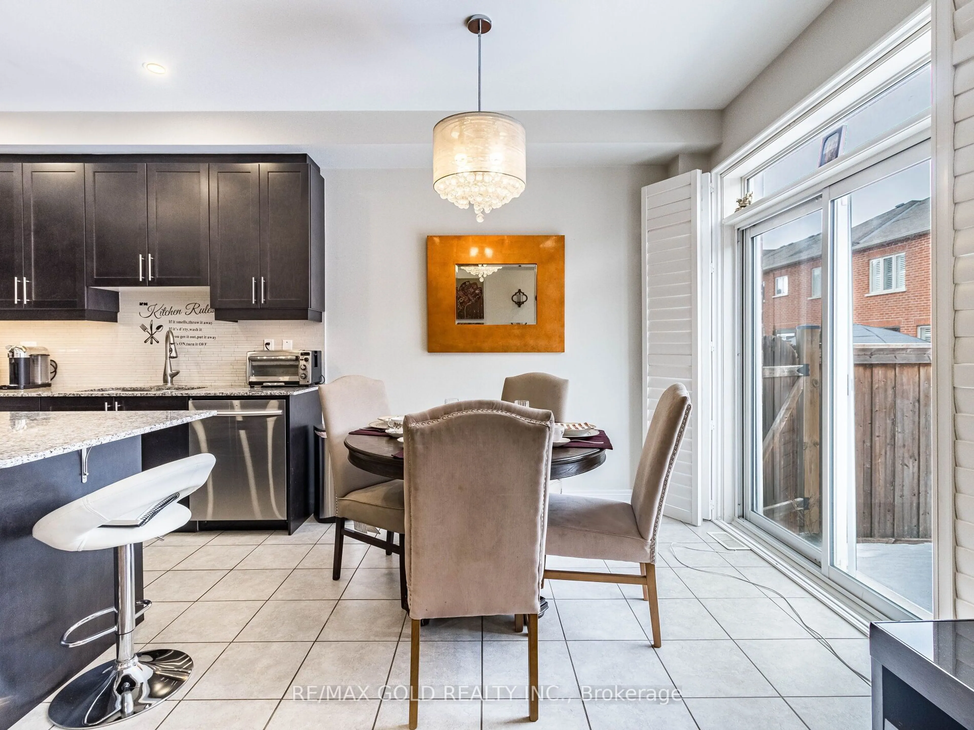 Contemporary kitchen, ceramic/tile floor for 19 Pritchard Rd, Brampton Ontario L7A 0Z7