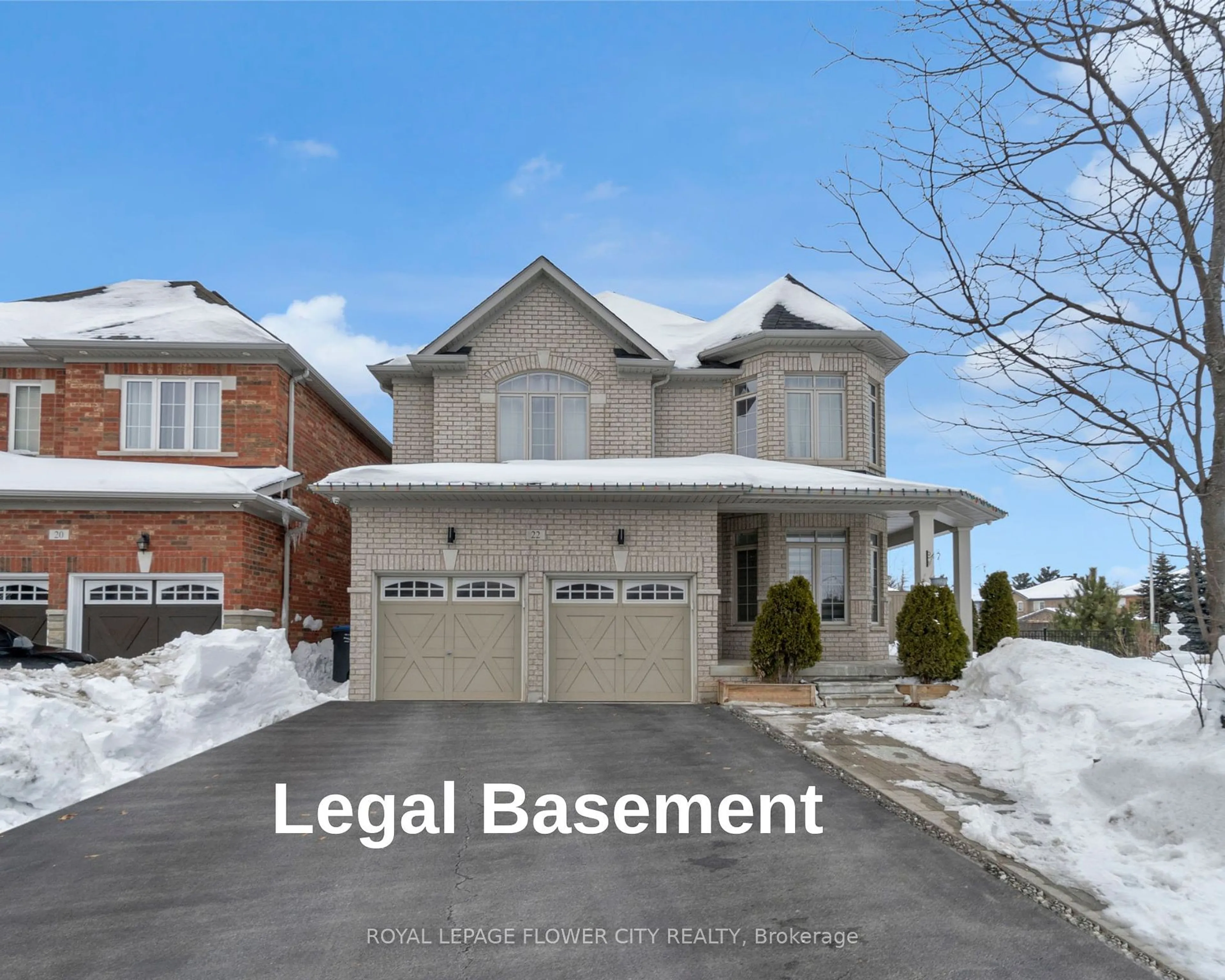 A pic from outside/outdoor area/front of a property/back of a property/a pic from drone, street for 22 Vanwood Cres, Brampton Ontario L6P 2X4