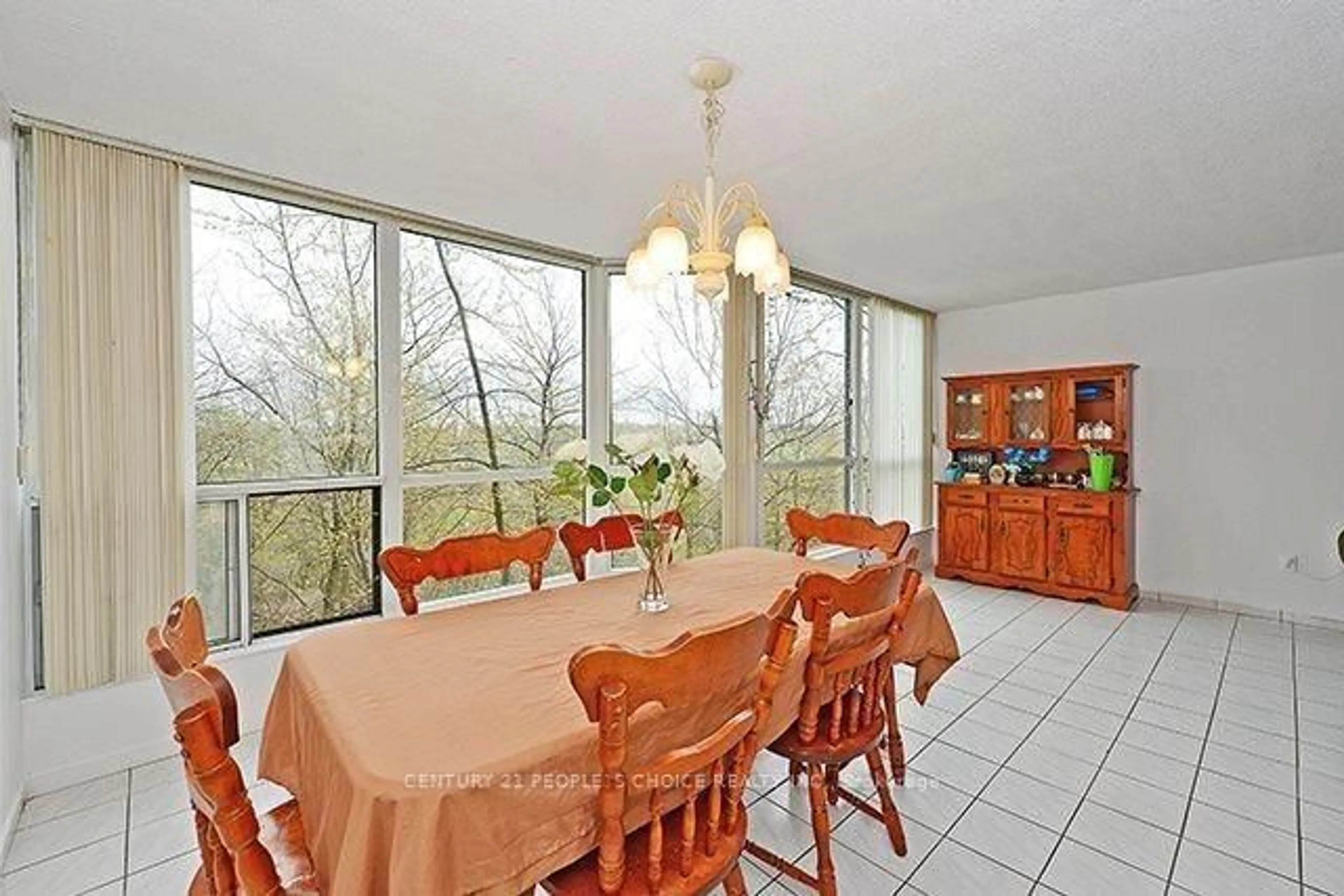 Dining room, ceramic/tile floor for 5 Rowntree Rd #203, Toronto Ontario M9V 5G9