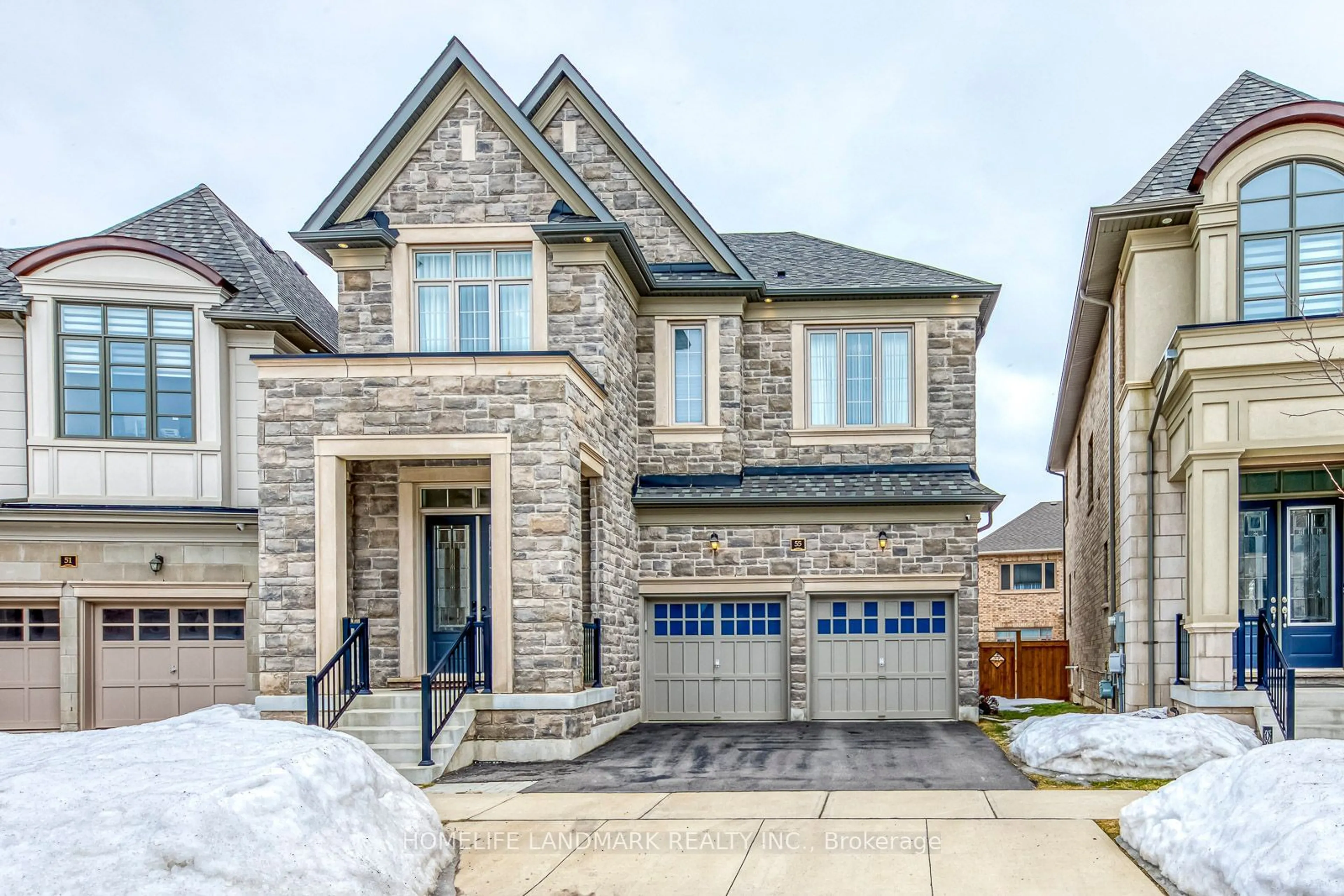 Home with brick exterior material, street for 55 Ballmer Tr, Oakville Ontario L6H 0V6