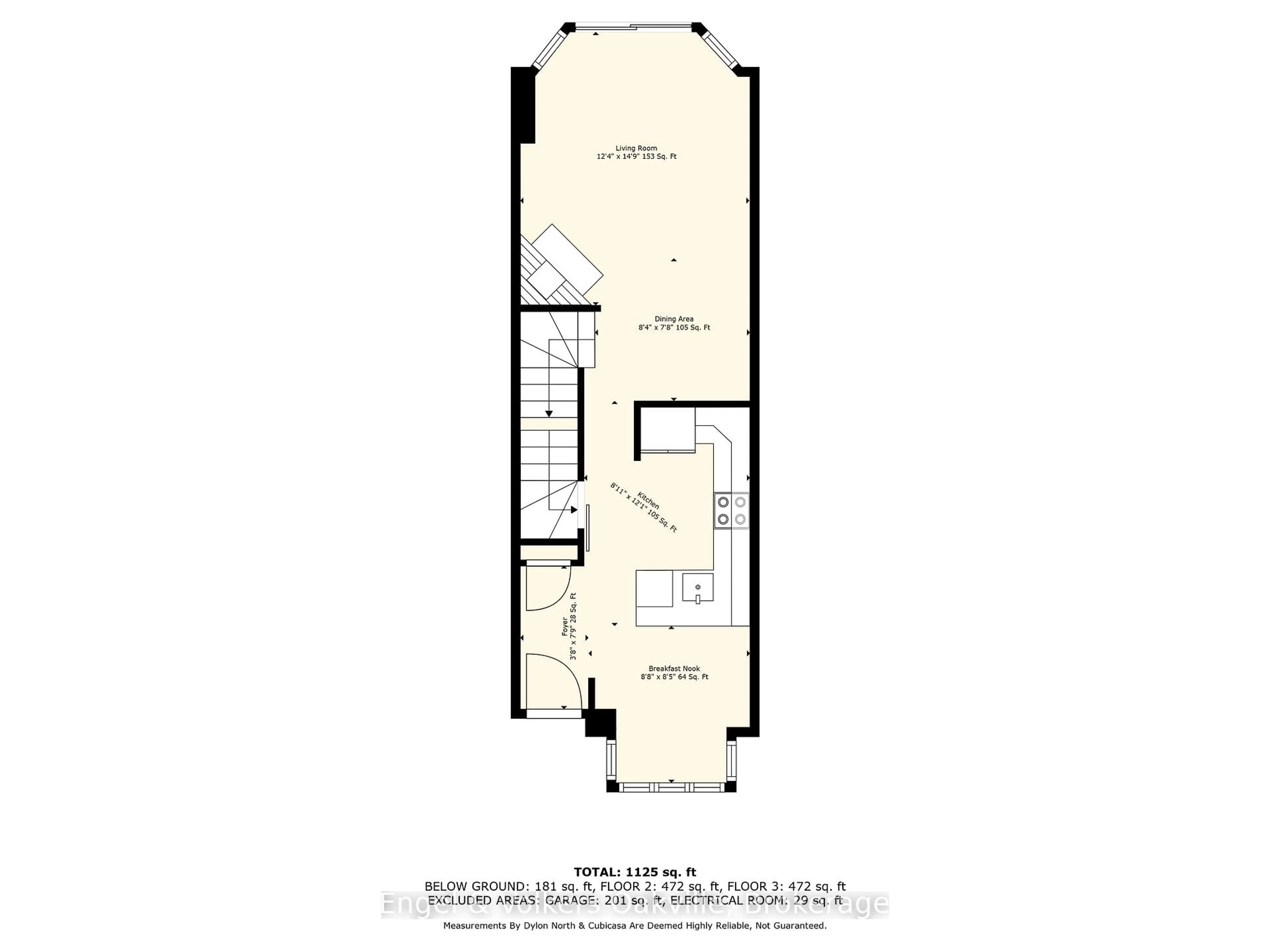 Floor plan for 895 Maple Ave #626, Burlington Ontario L7S 2H7