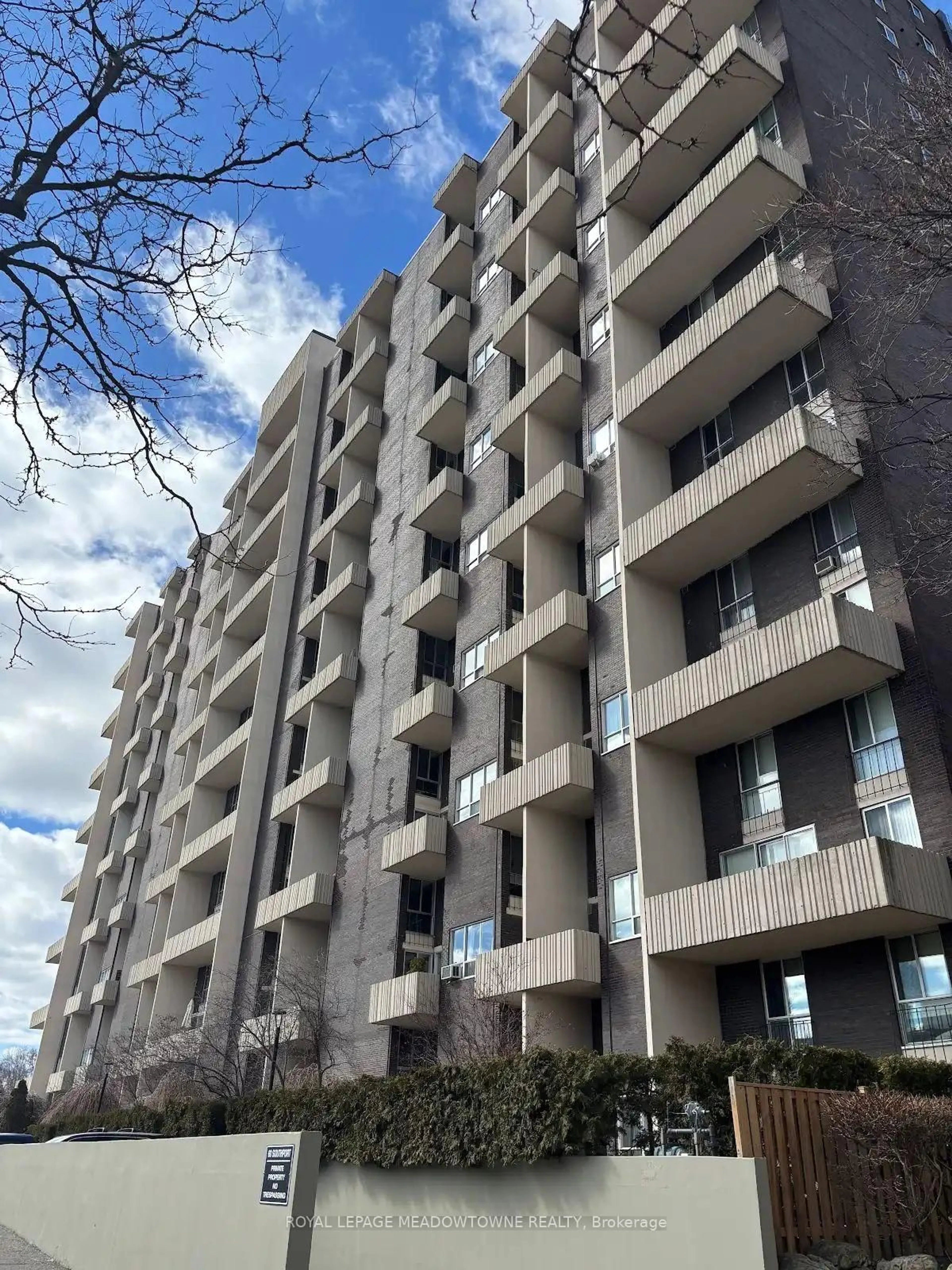 Balcony in the apartment, building for 60 Southport St #608, Toronto Ontario M6S 3N4