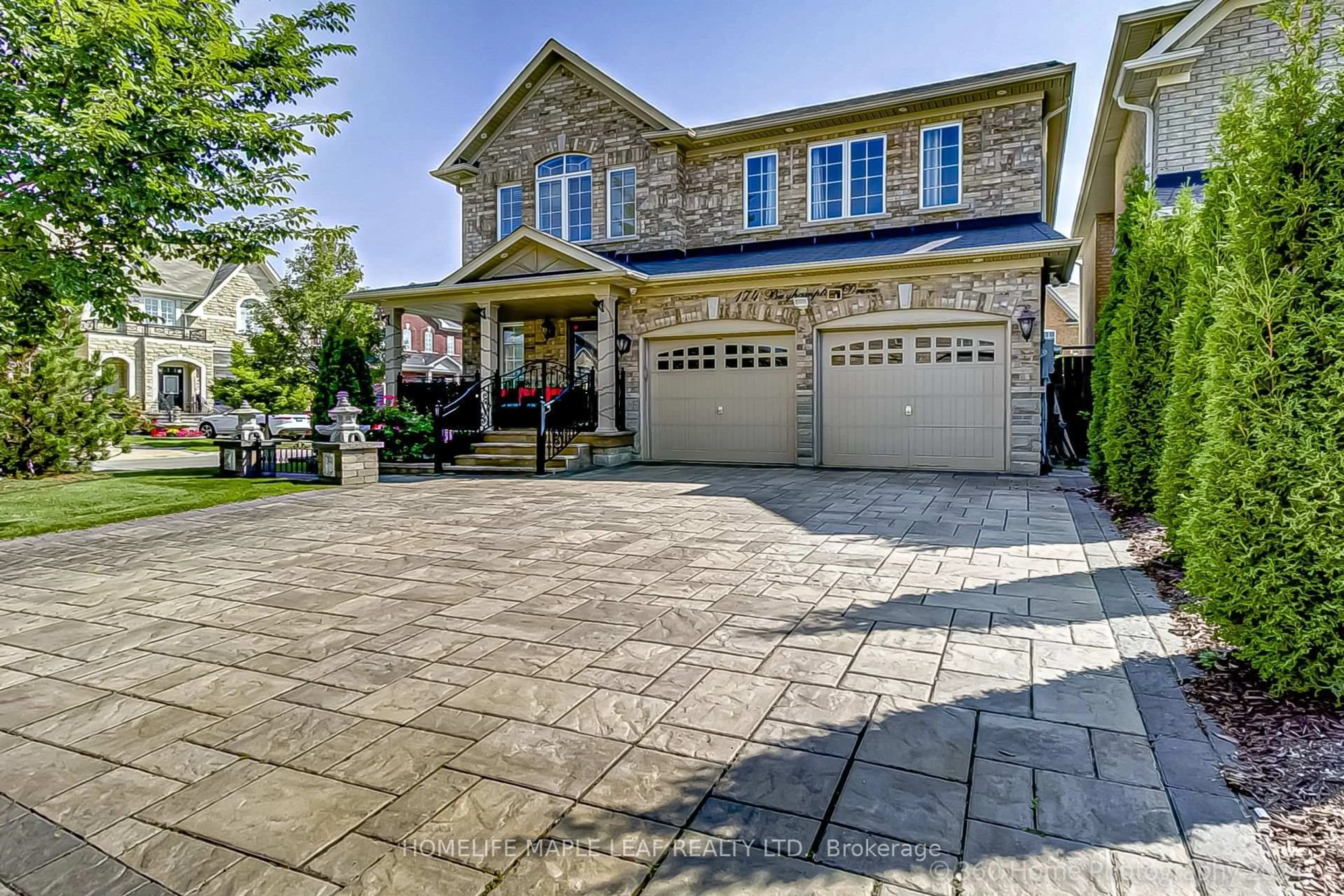 Home with brick exterior material, street for 174 Bayhampton Dr, Brampton Ontario L6P 3A9