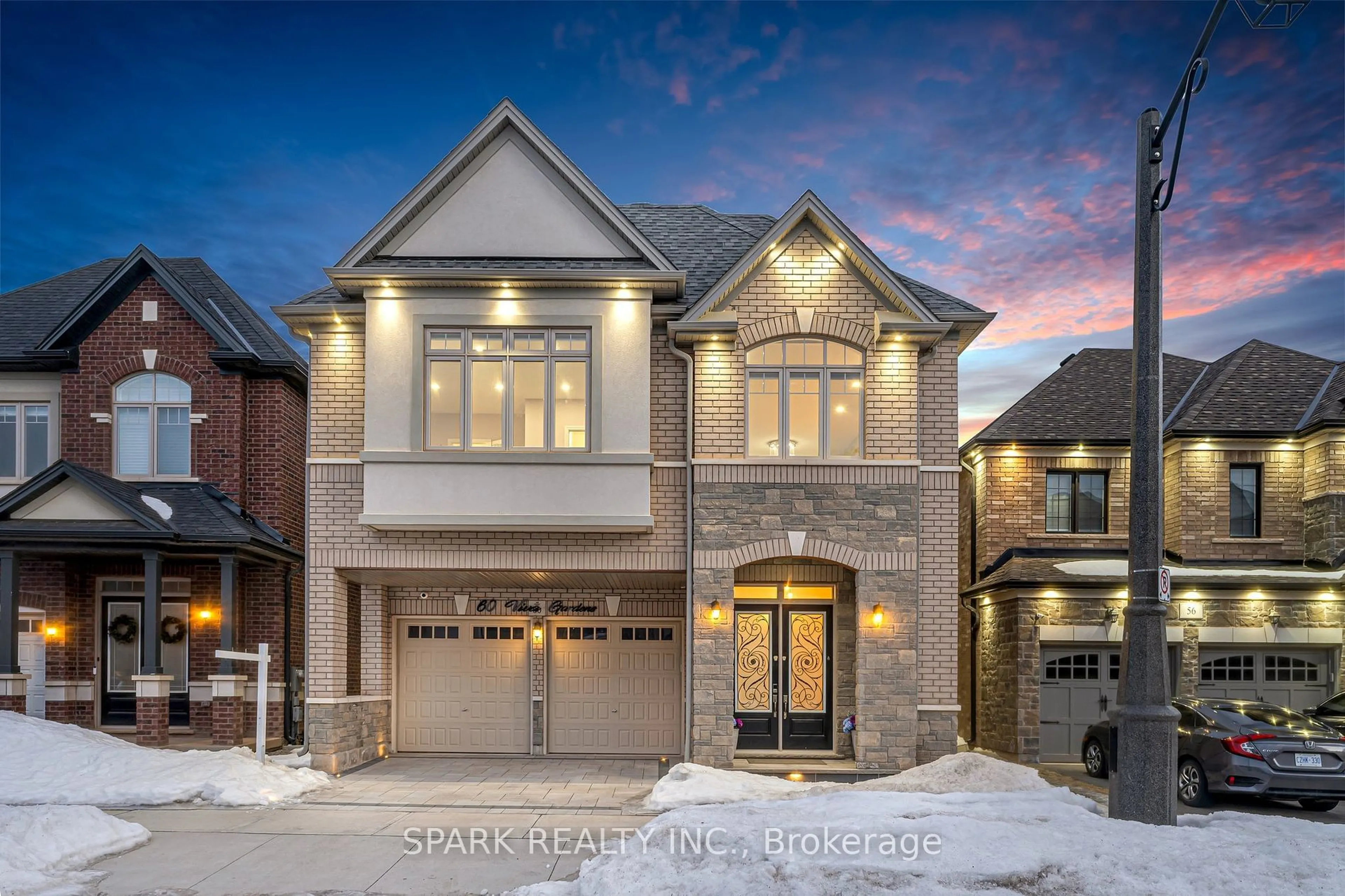 Home with brick exterior material, street for 60 Viva Gdns, Oakville Ontario L6H 0Z1