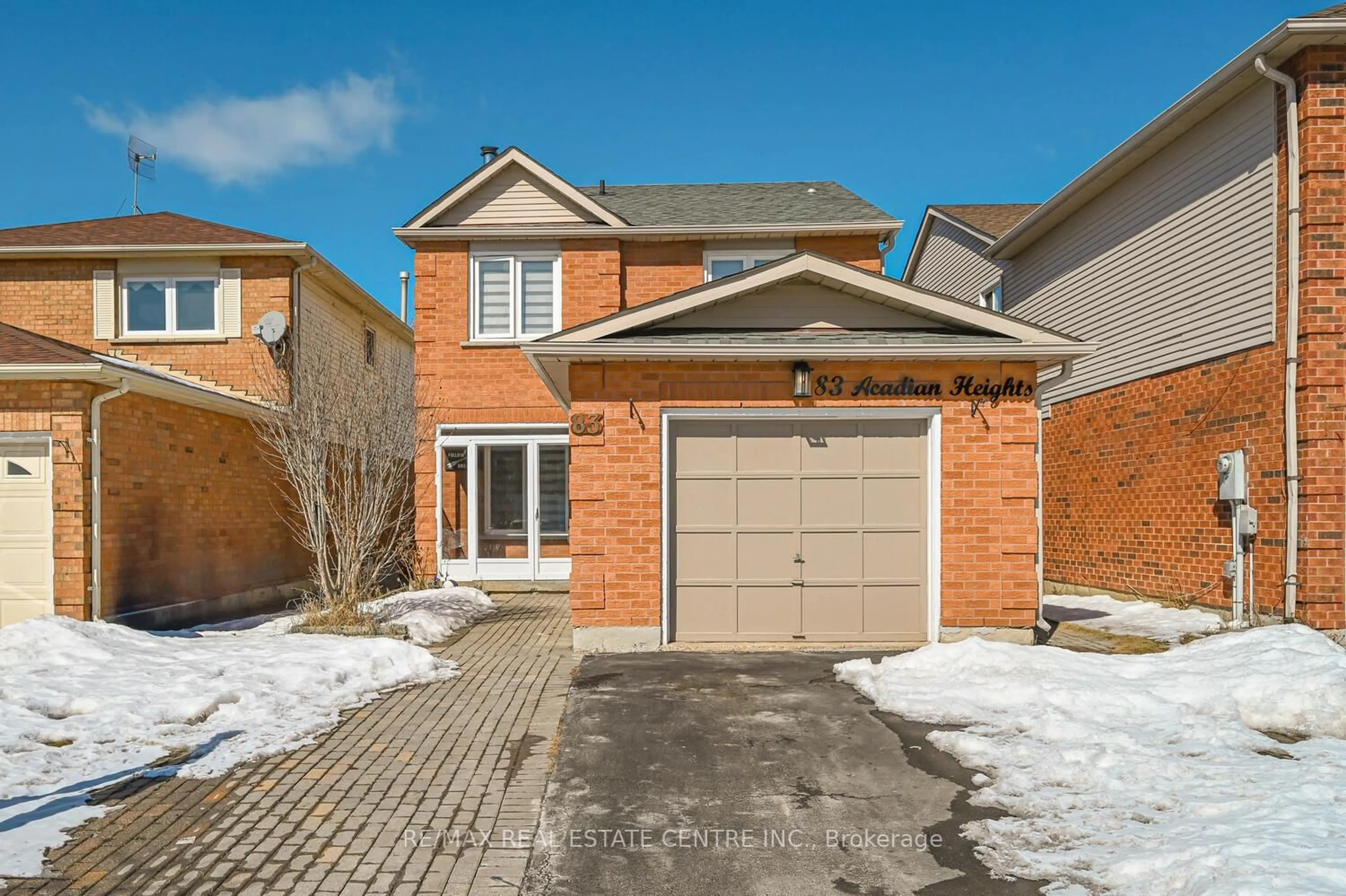 Home with brick exterior material, street for 83 Acadian Hts, Brampton Ontario L6Y 4H2