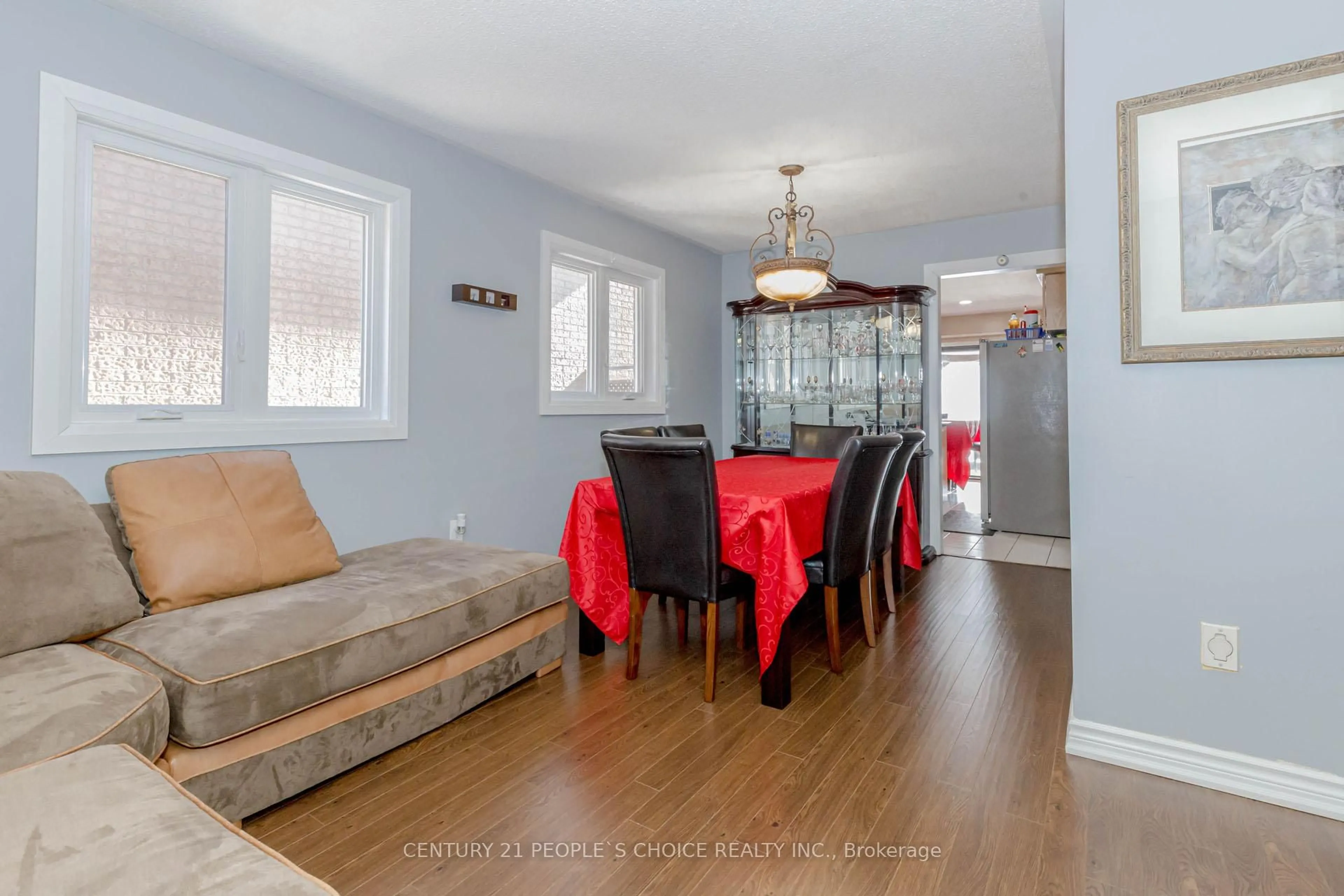 Dining room, wood/laminate floor for 13 Richwood Cres, Brampton Ontario L6X 4K9