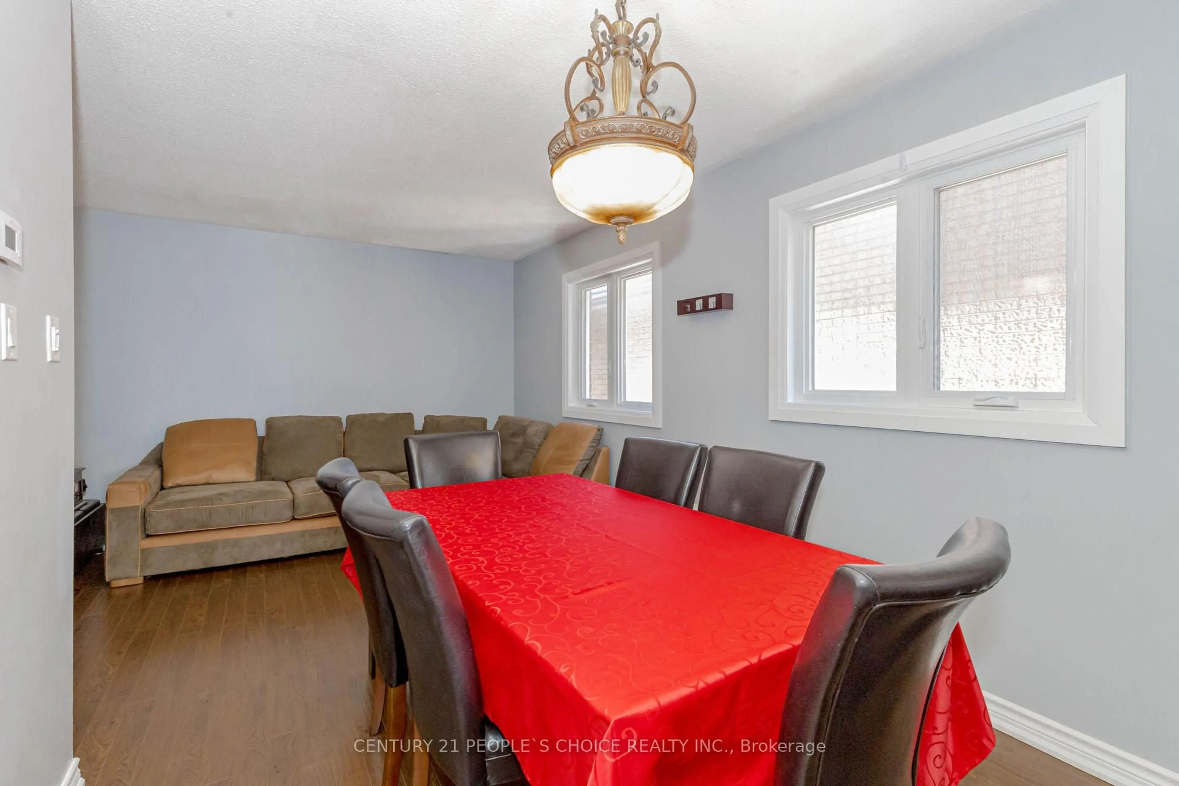 Dining room, wood/laminate floor for 13 Richwood Cres, Brampton Ontario L6X 4K9