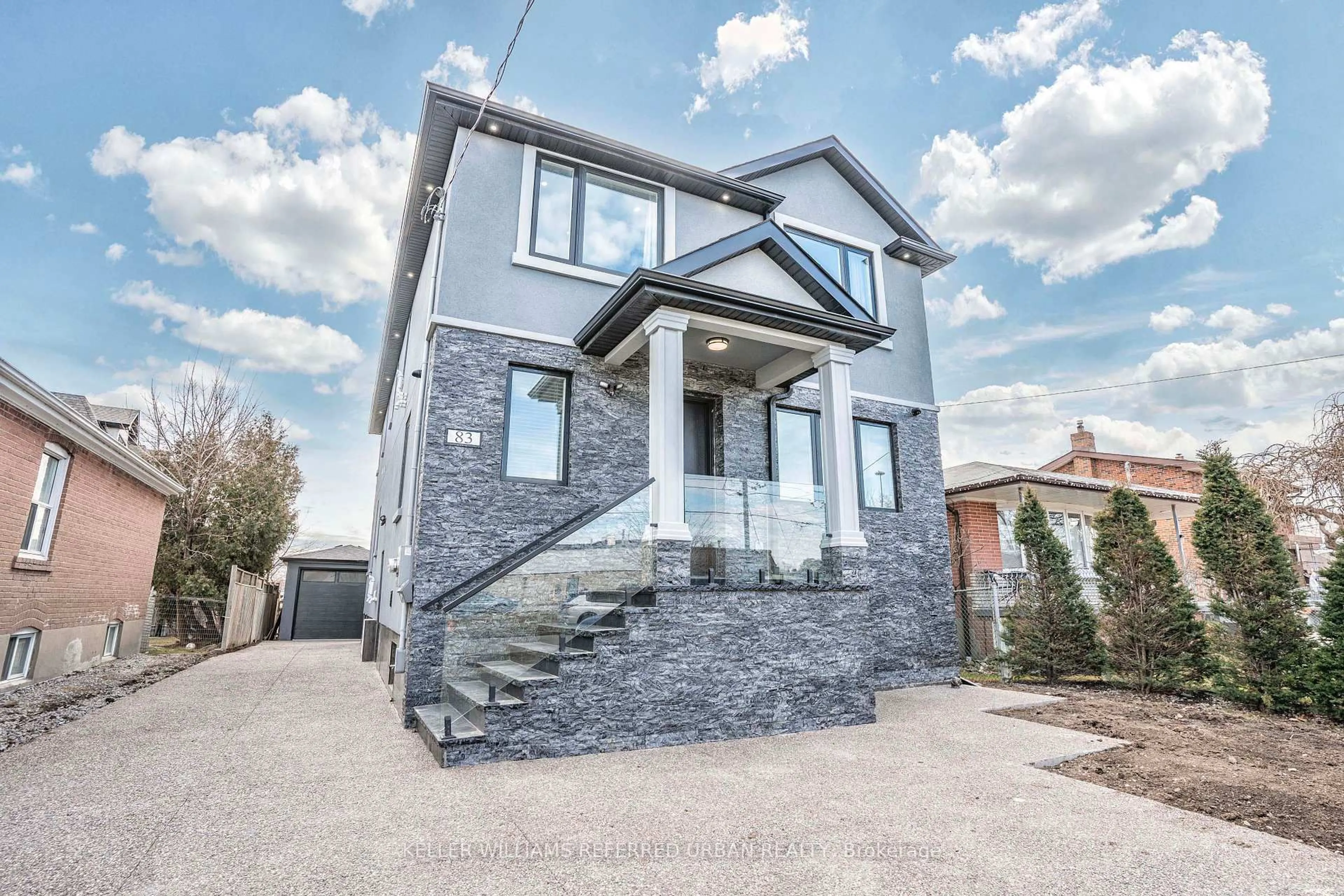 Home with brick exterior material, street for 83 Floral Pkwy, Toronto Ontario M6L 2C3