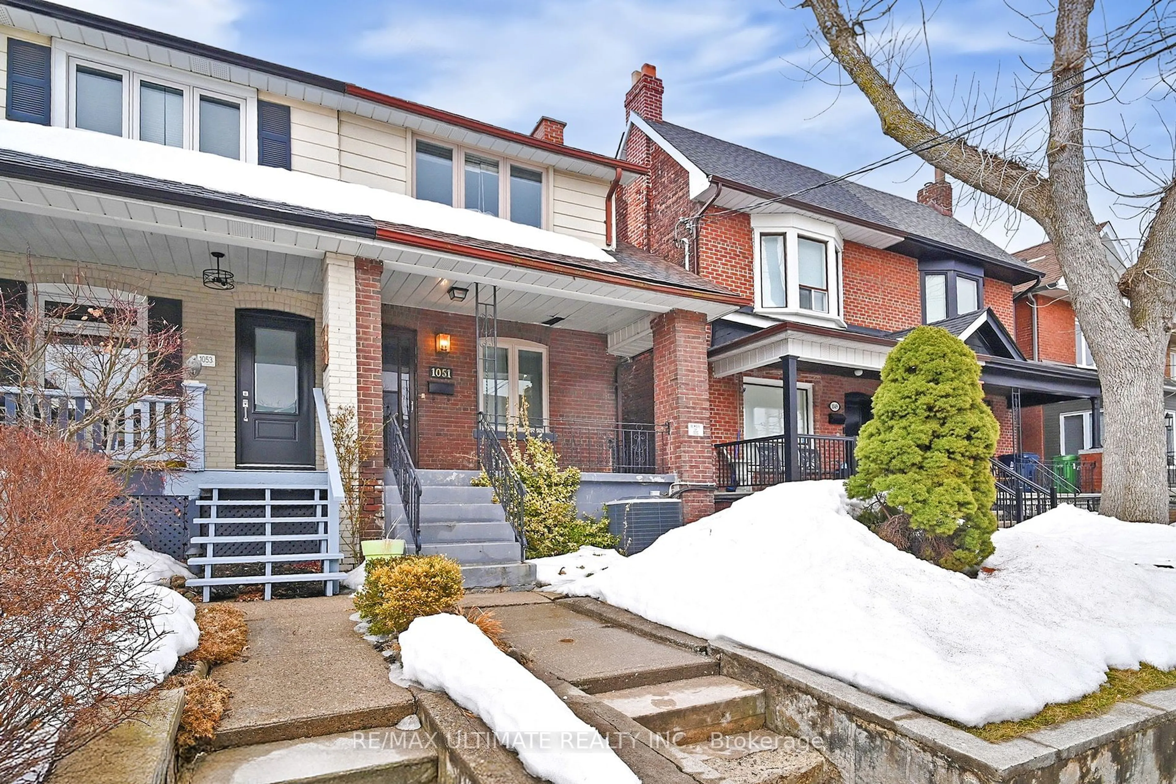 Home with brick exterior material, street for 1051 St. Clarens Ave, Toronto Ontario M6H 3X8