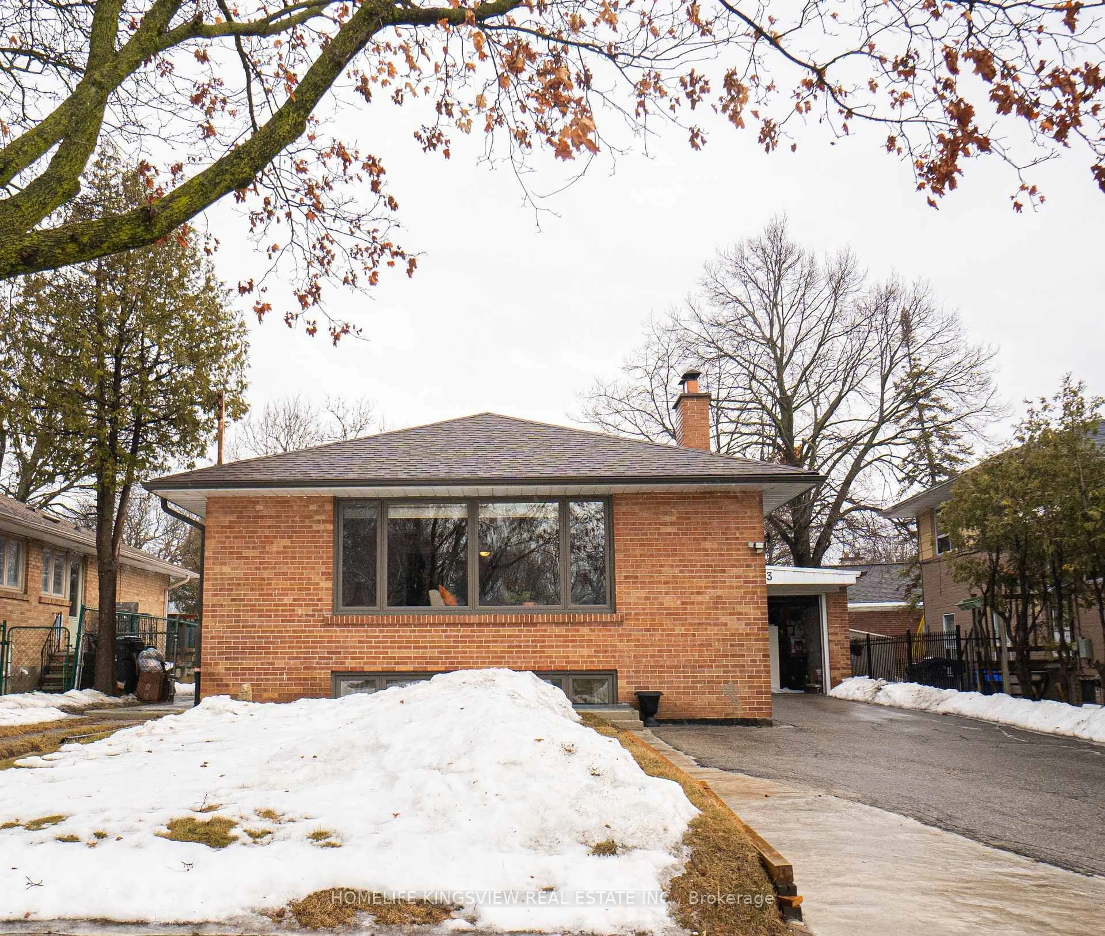 Home with brick exterior material, street for 3 Crendon Dr, Toronto Ontario M9C 3G3