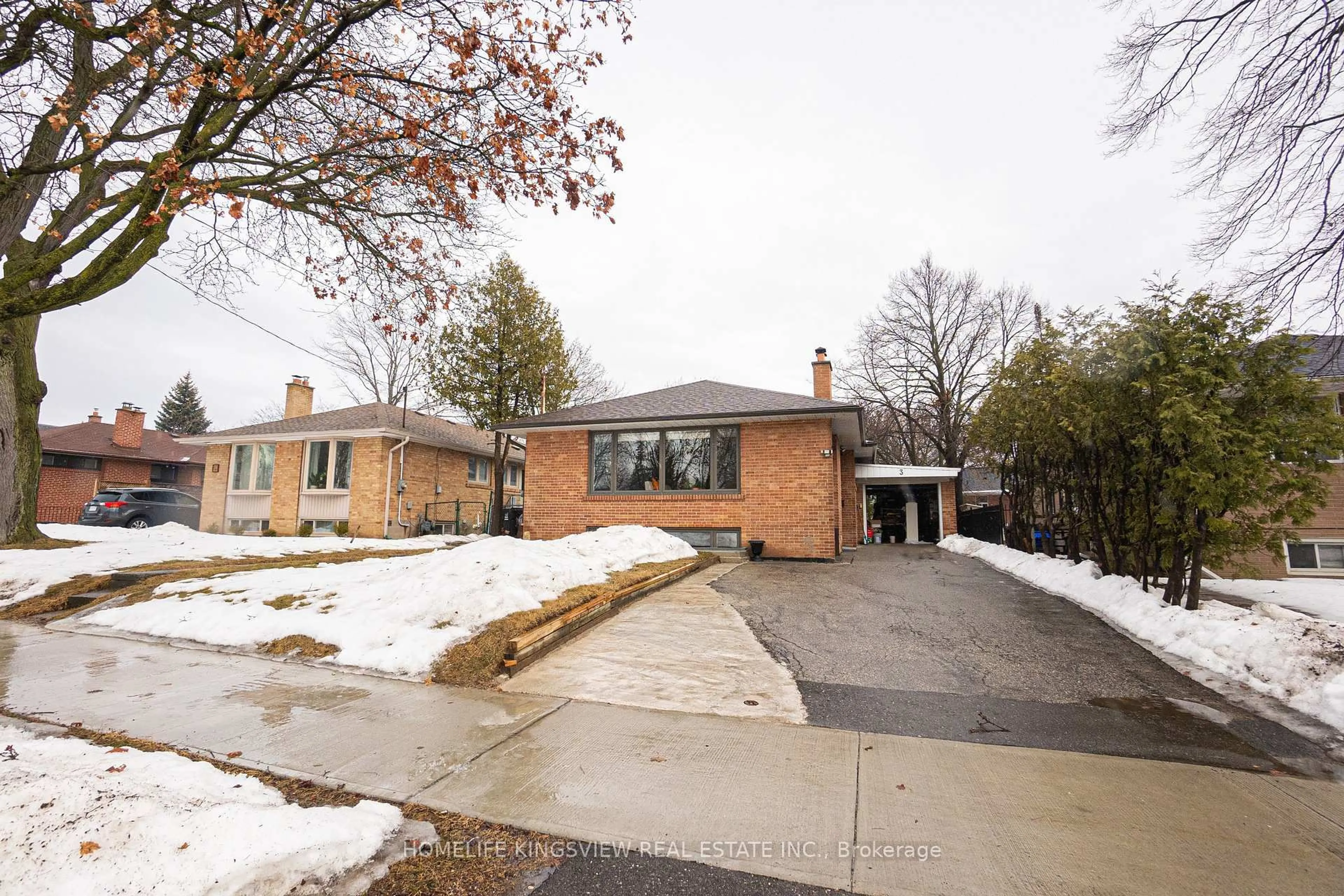 Home with brick exterior material, street for 3 Crendon Dr, Toronto Ontario M9C 3G3