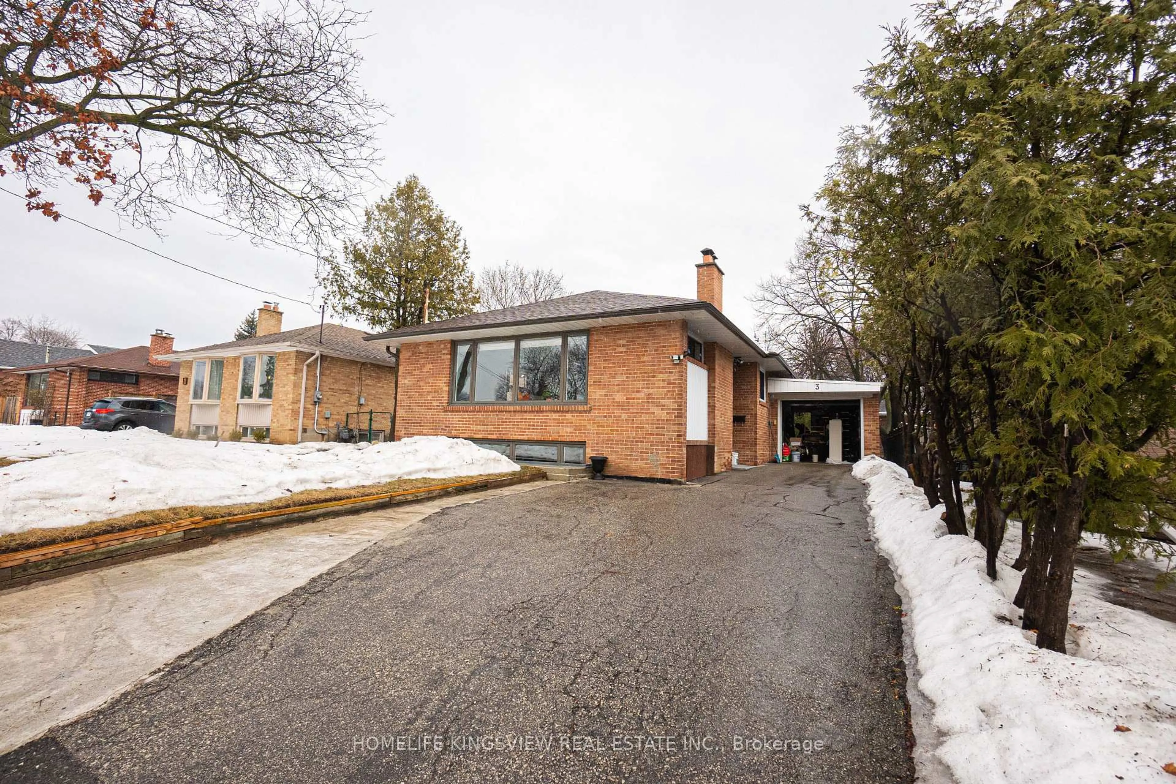 Home with brick exterior material, street for 3 Crendon Dr, Toronto Ontario M9C 3G3