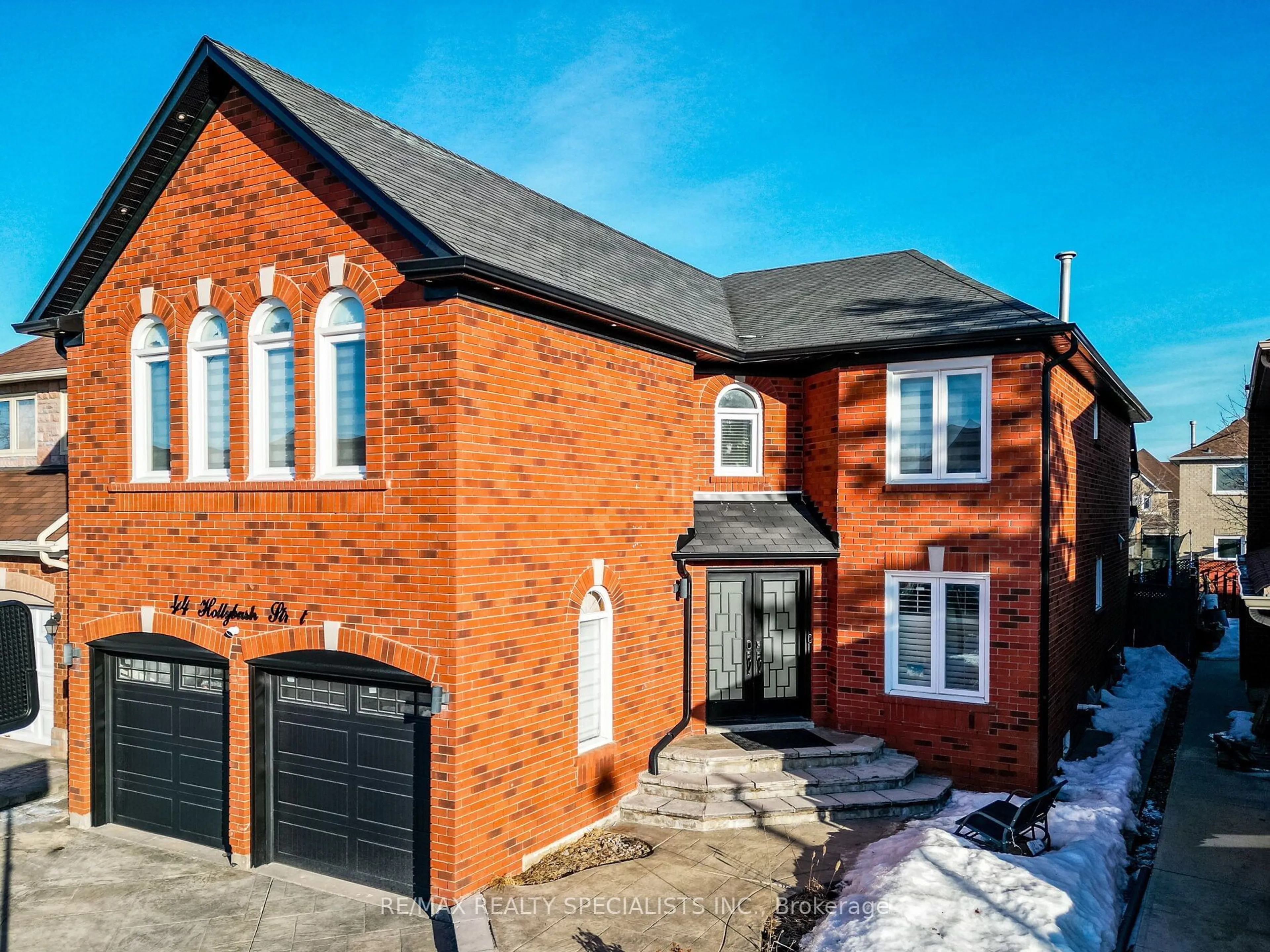 Home with brick exterior material, street for 44 Hollybush St, Brampton Ontario L6R 1A6