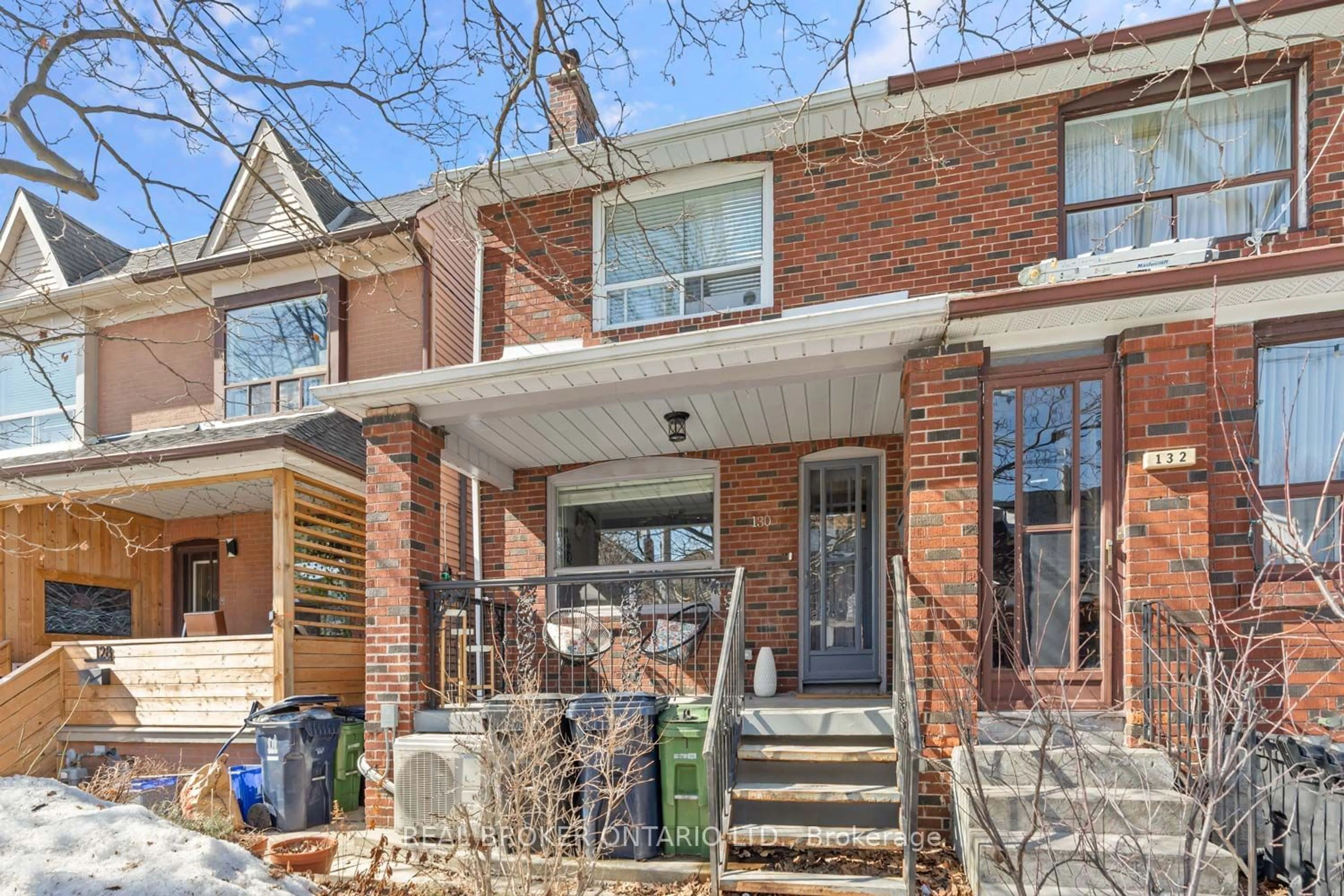 Home with brick exterior material, street for 130 Harvie Ave, Toronto Ontario M6E 4K3