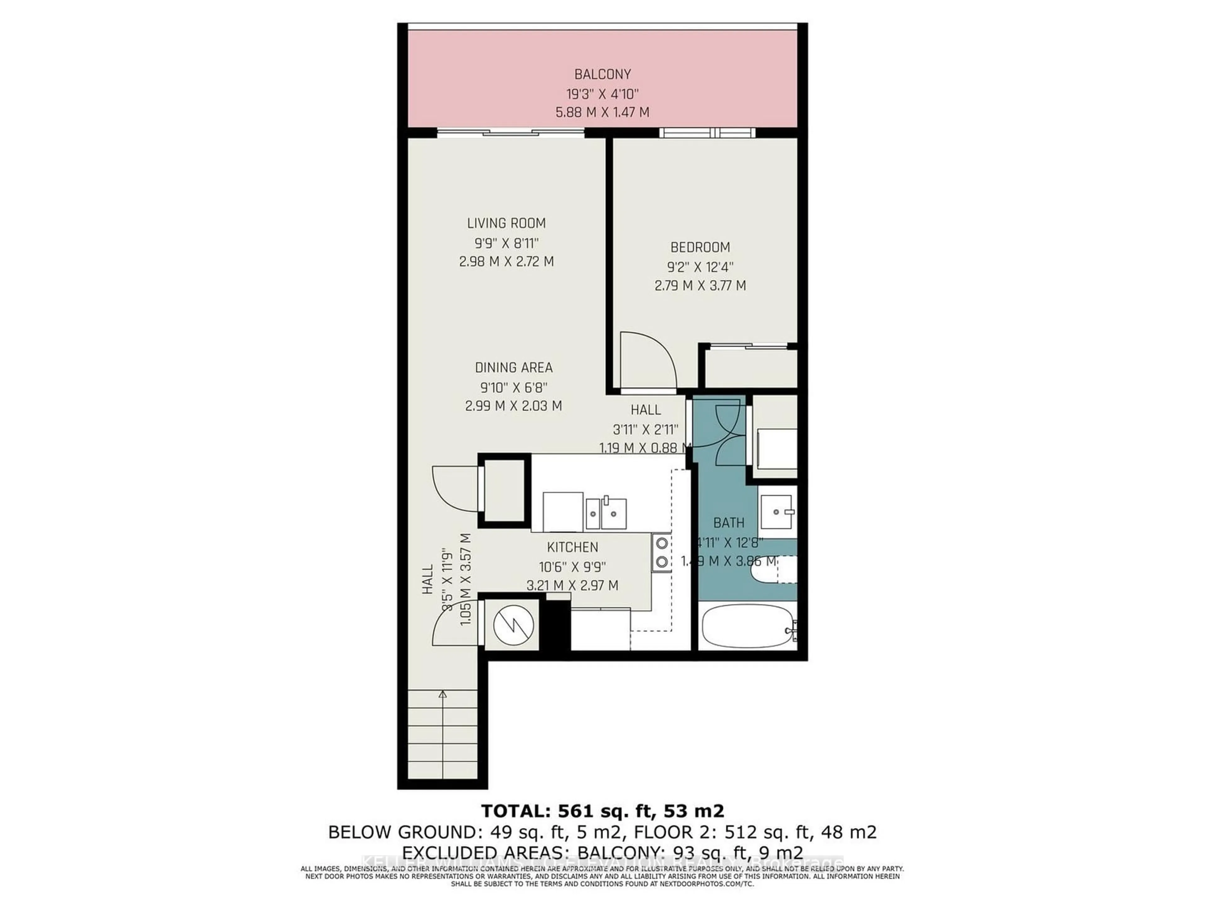 Floor plan for 3025 Finch Ave #2034, Toronto Ontario M9M 0A2