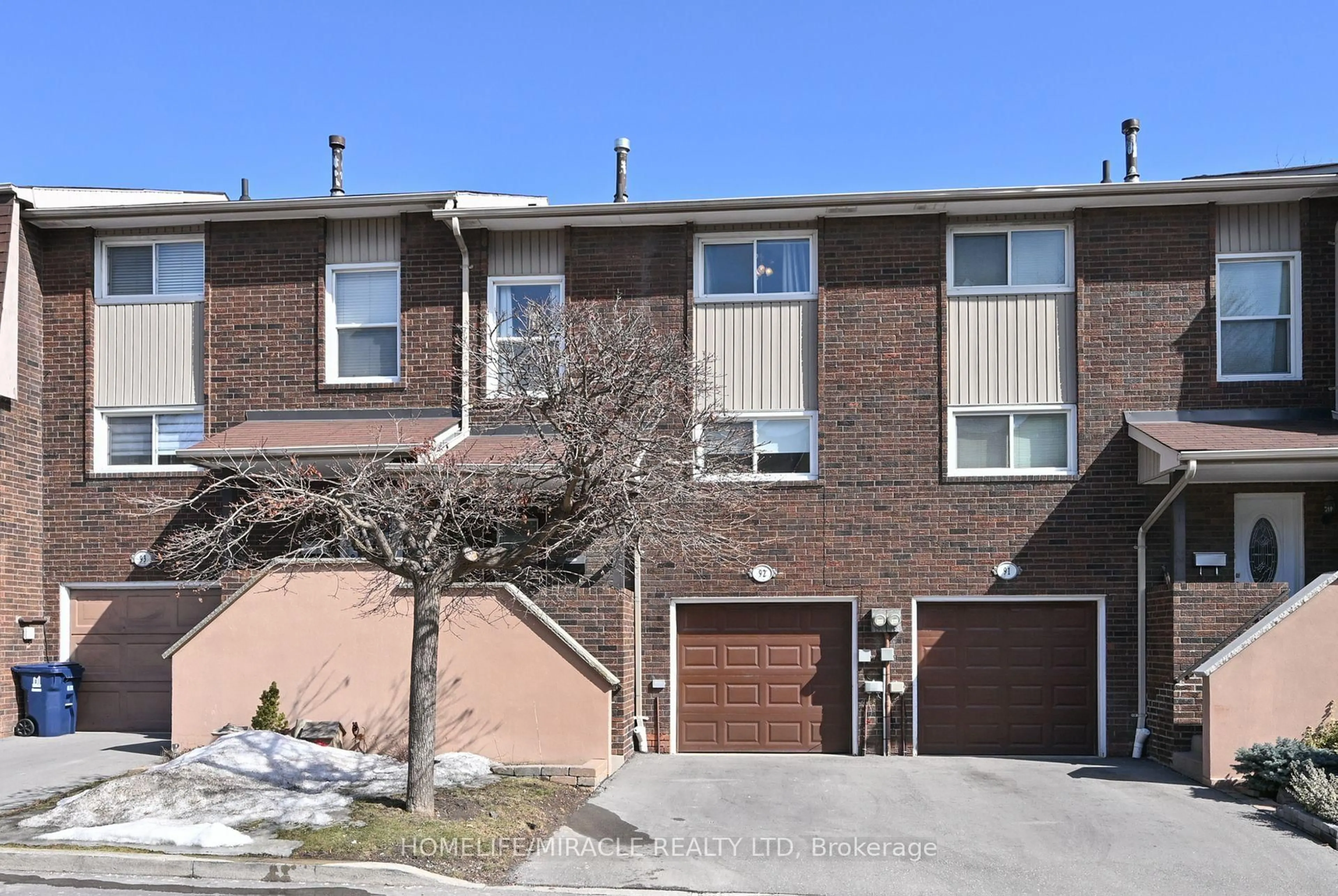 Home with brick exterior material, street for 92 Permfield Path #91, Toronto Ontario M9C 4Y5