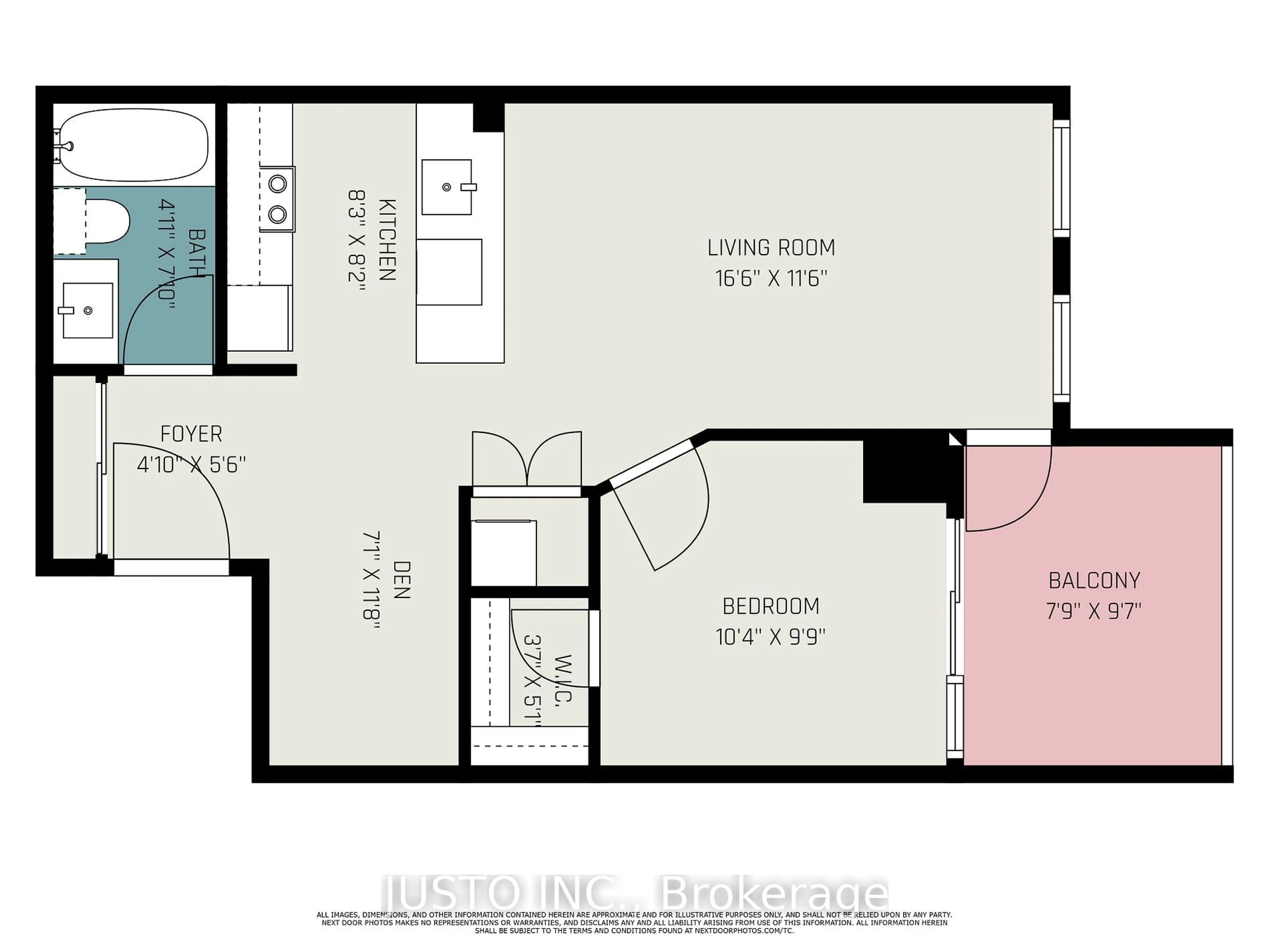 Floor plan for 4055 Parkside Village Dr #911, Mississauga Ontario L5B 0K8