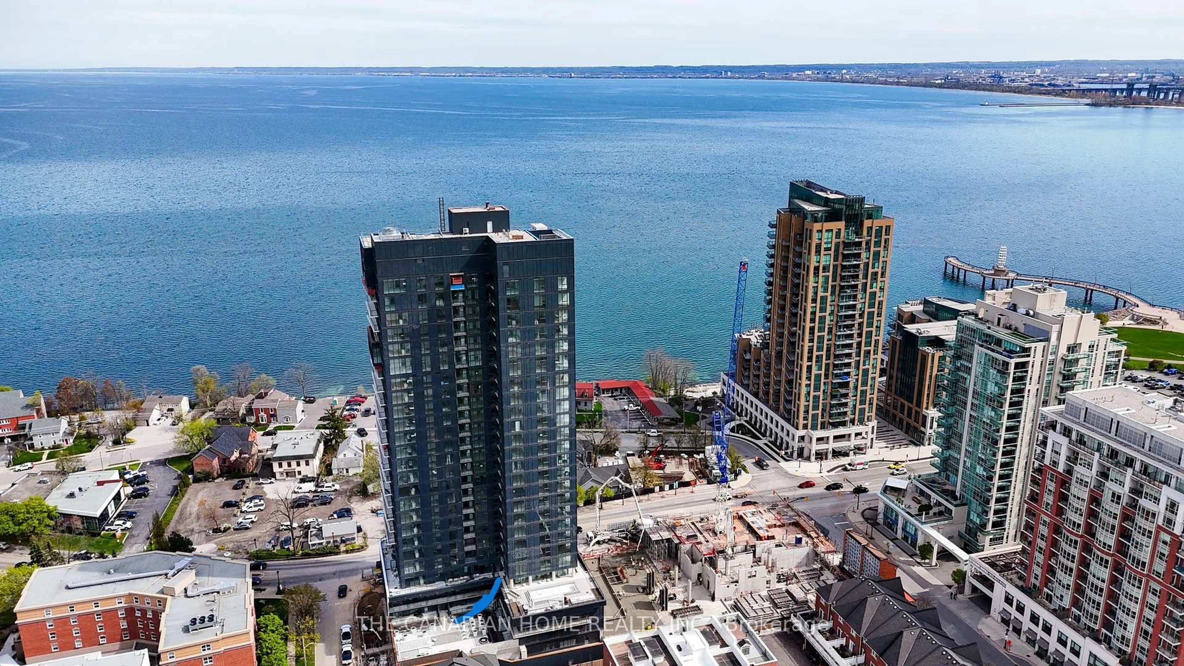 A pic from outside/outdoor area/front of a property/back of a property/a pic from drone, water/lake/river/ocean view for 370 Martha St #511, Burlington Ontario L7R 0G9