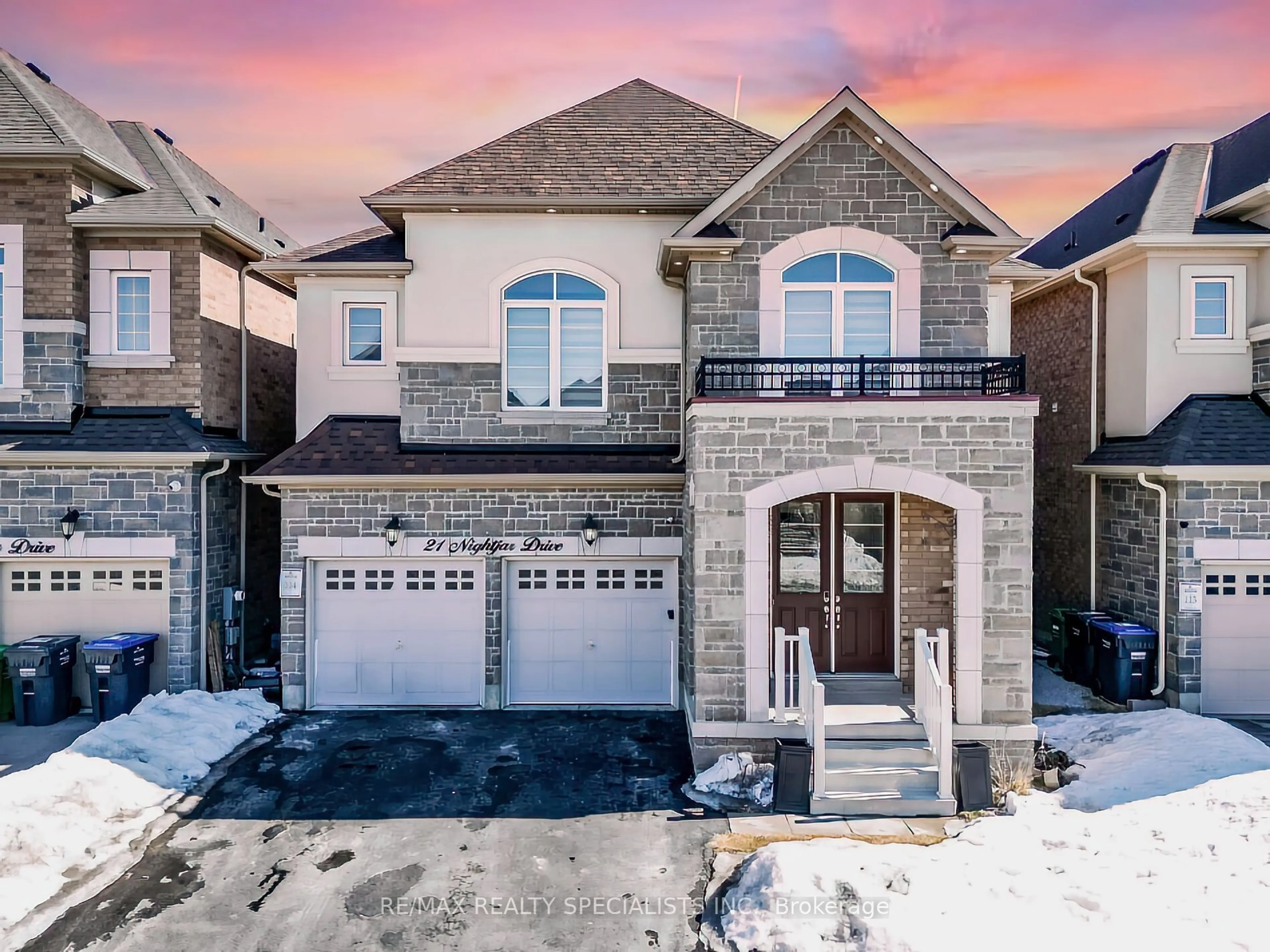 Home with brick exterior material, street for 21 Nightjar Dr, Brampton Ontario L7A 5A1