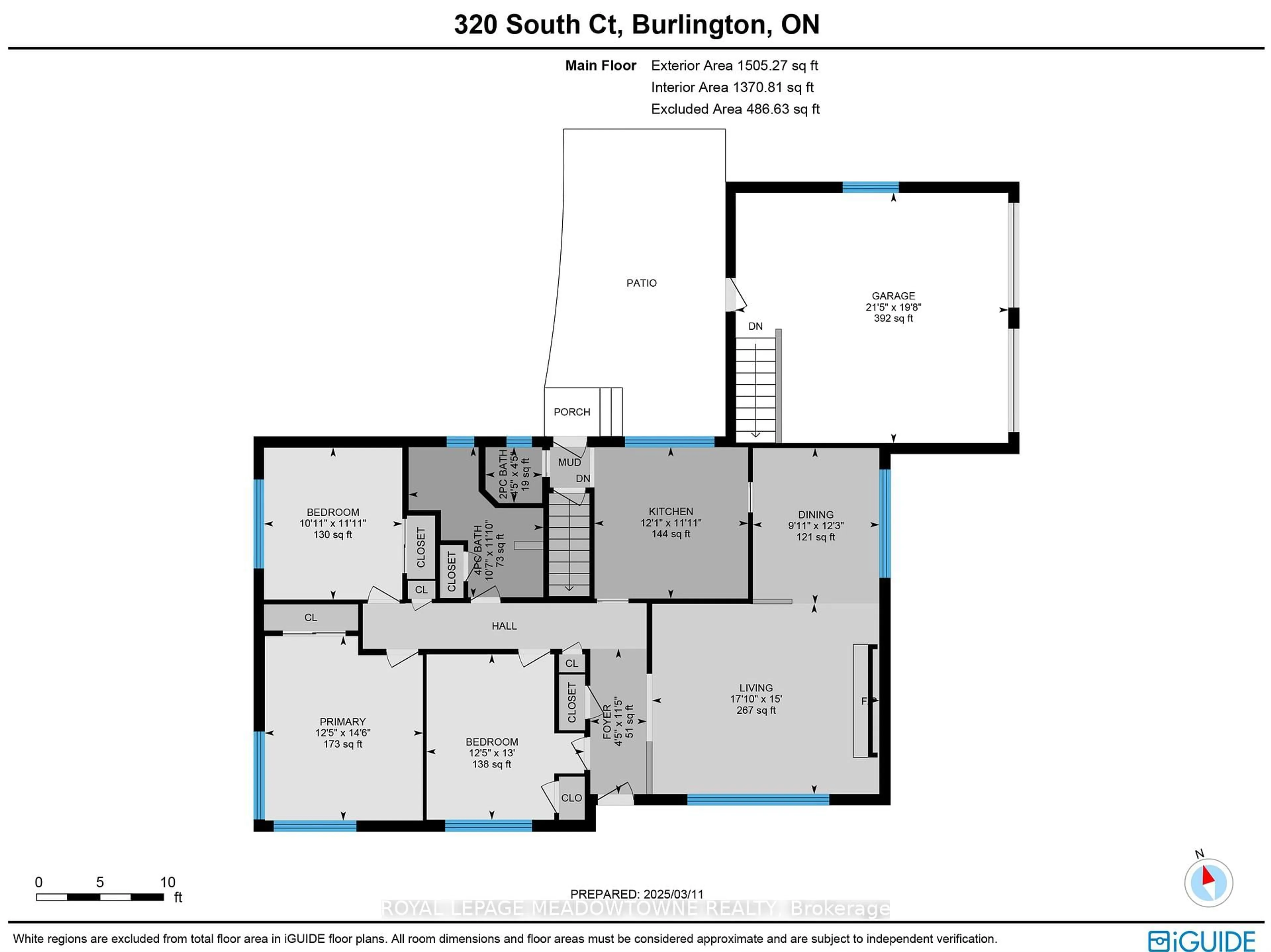 Floor plan for 320 South Crt, Burlington Ontario L7N 1S7