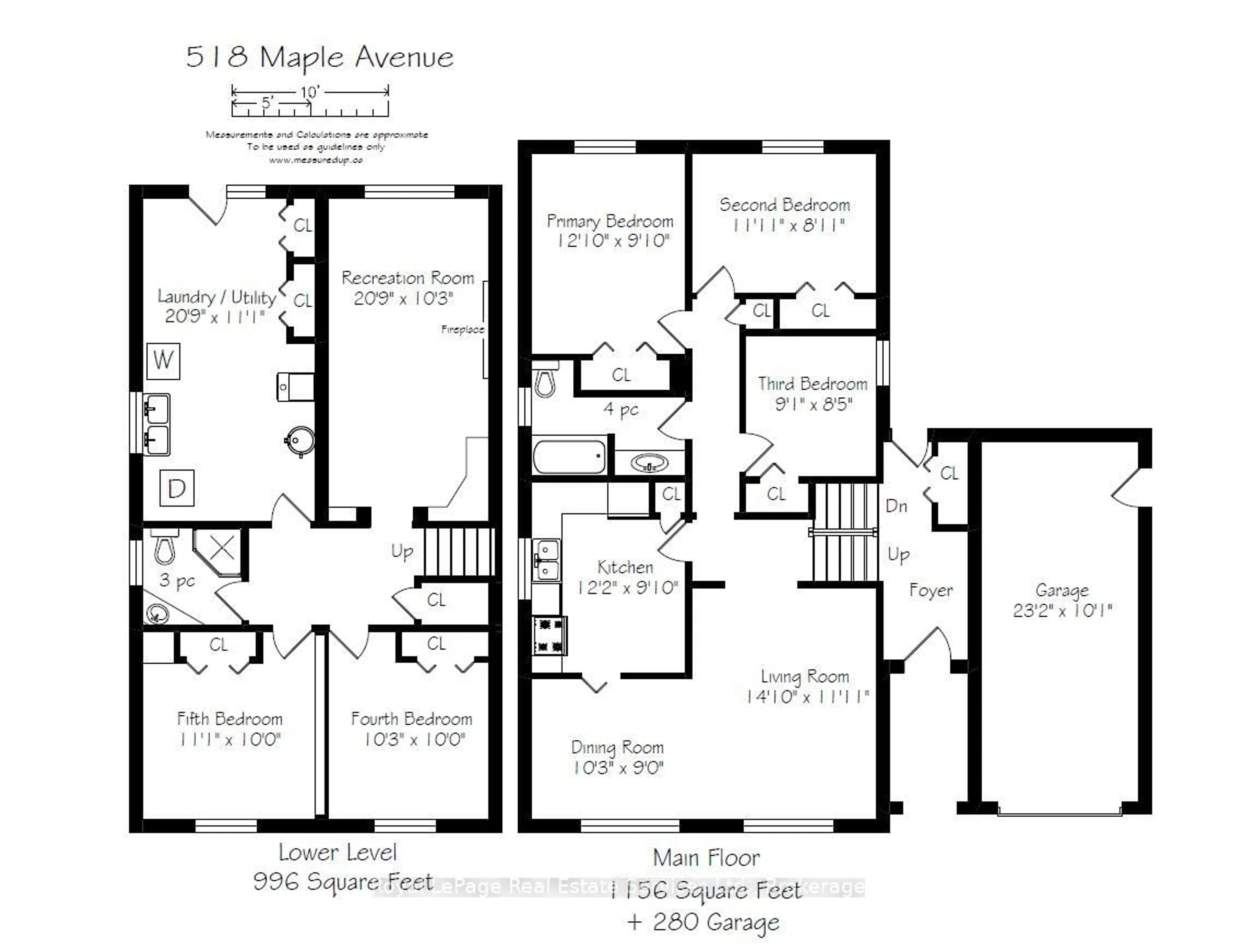 Floor plan for 2086 Lakeshore Rd, Oakville Ontario L6L 1G8