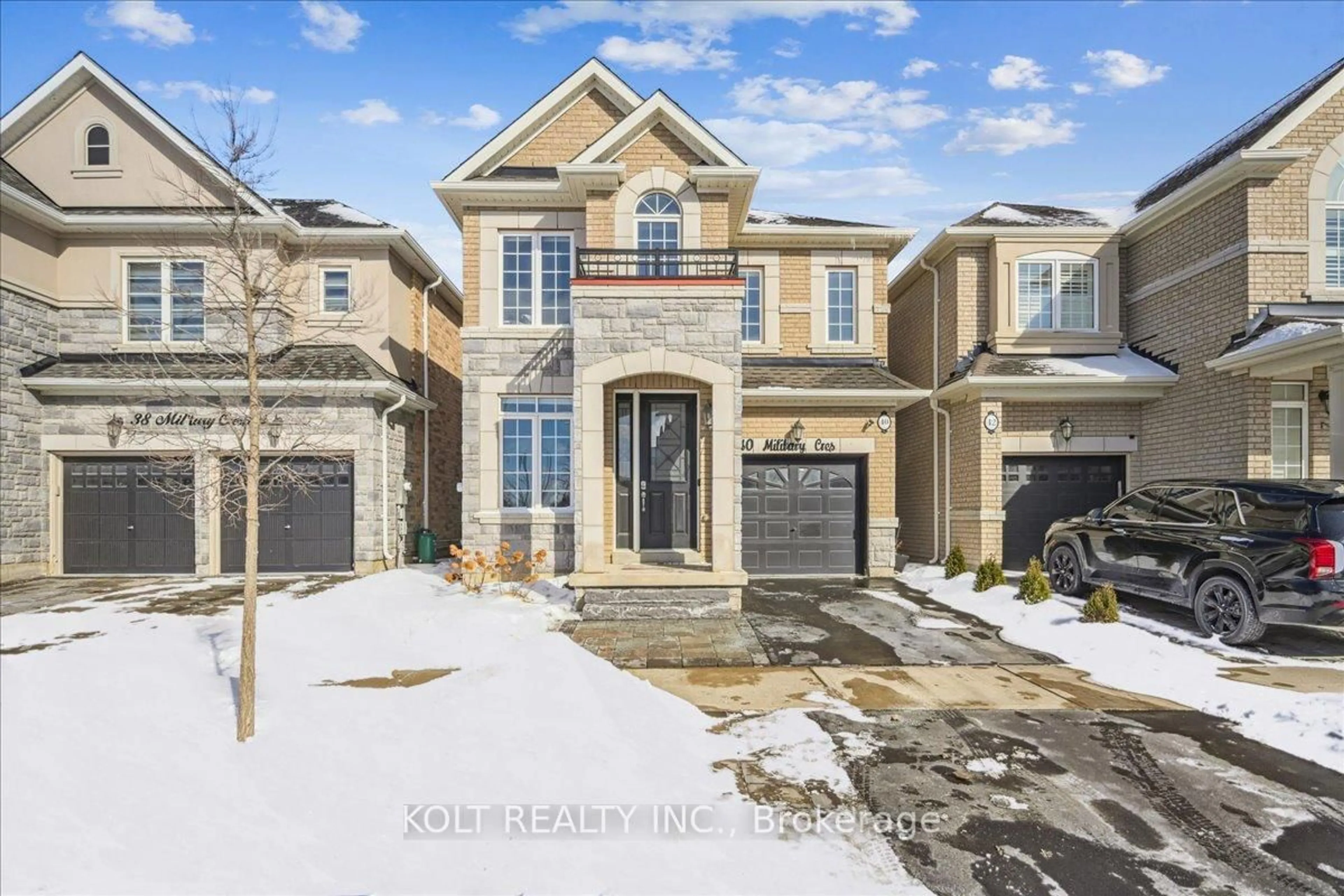 Home with brick exterior material, street for 40 Military Cres, Brampton Ontario L7A 4V8