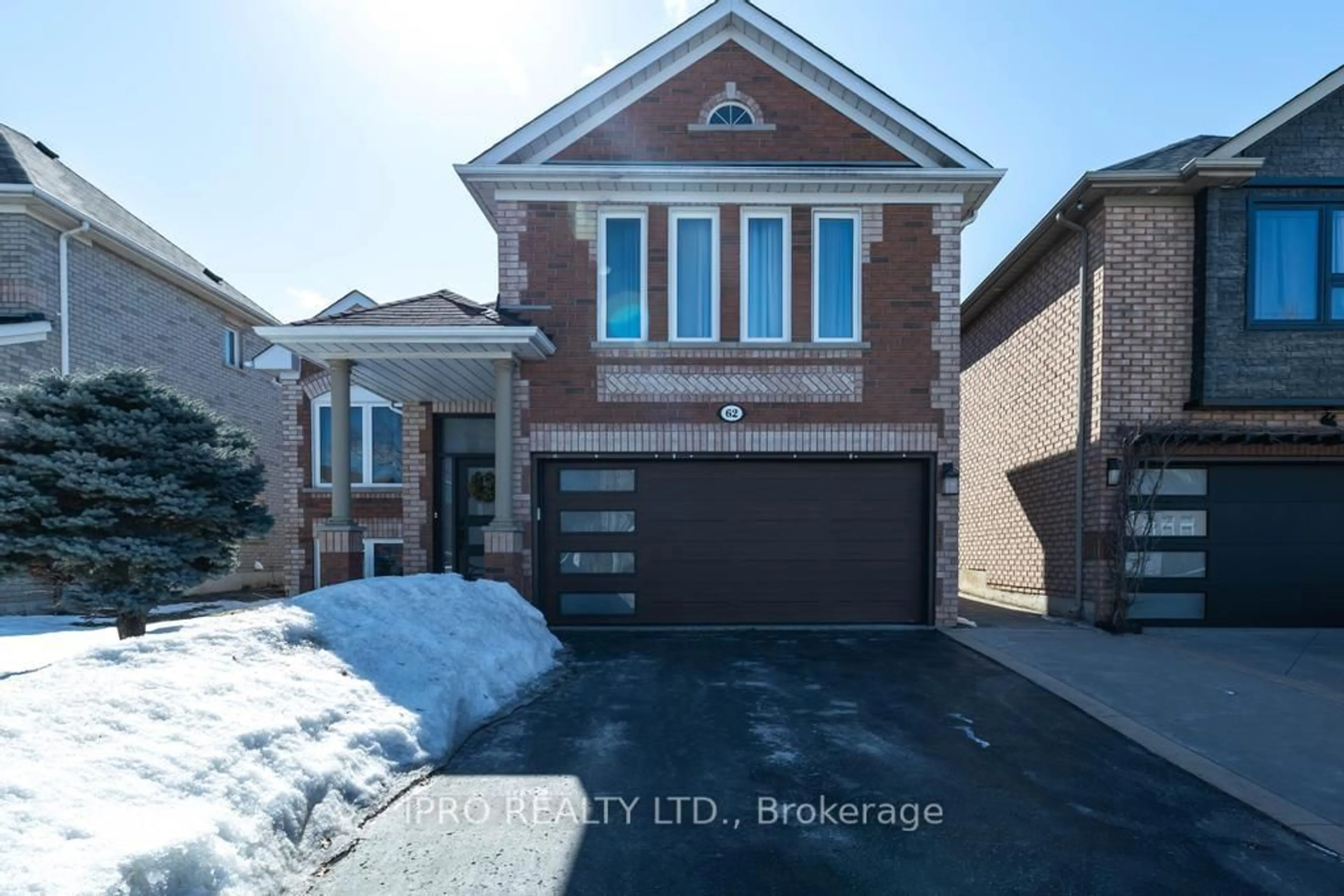 Home with brick exterior material, street for 62 Masters Green Cres, Brampton Ontario L7A 3K5