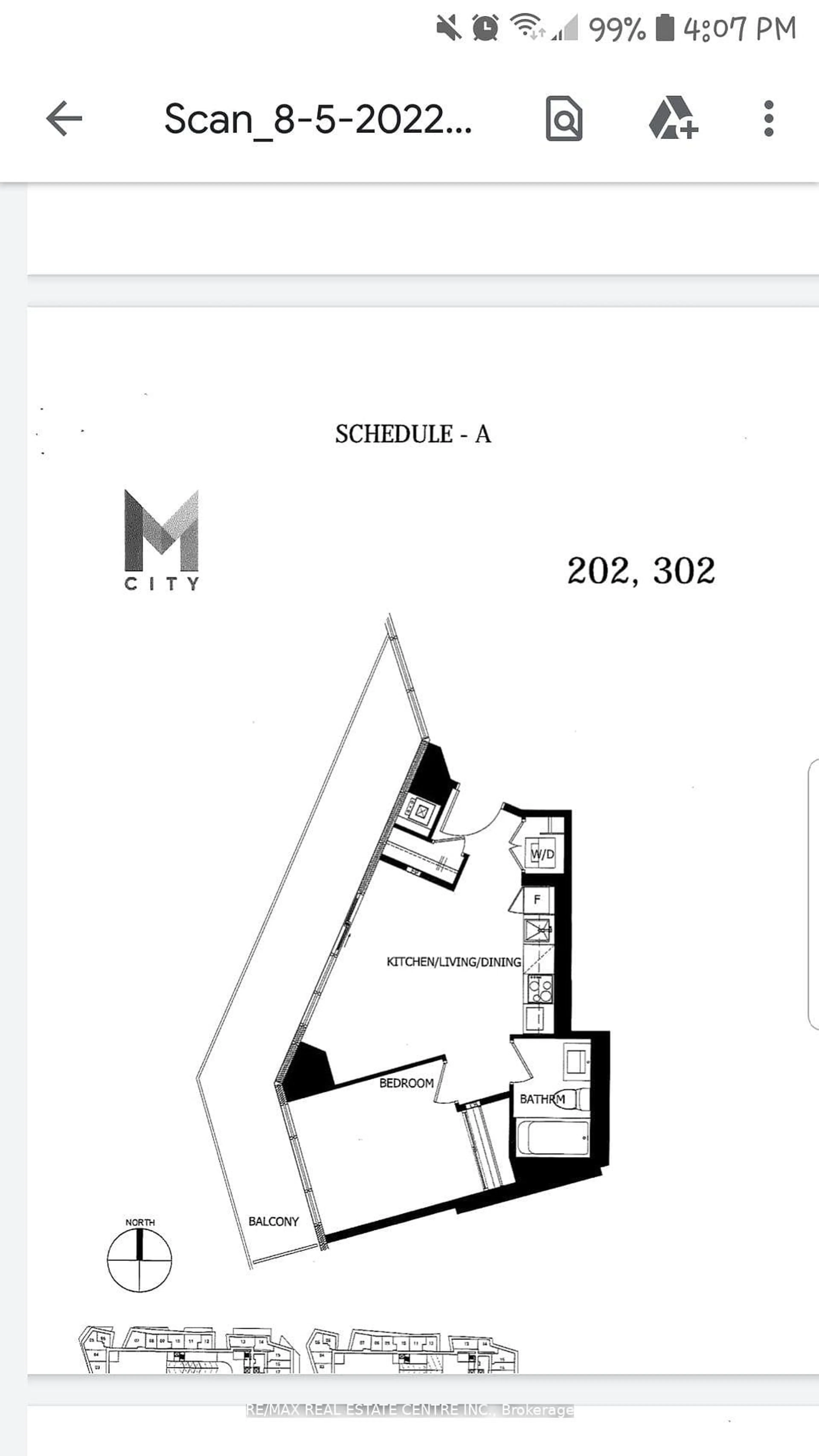 Floor plan for 3900 Confederation Pkwy #302, Mississauga Ontario L5B 0M3