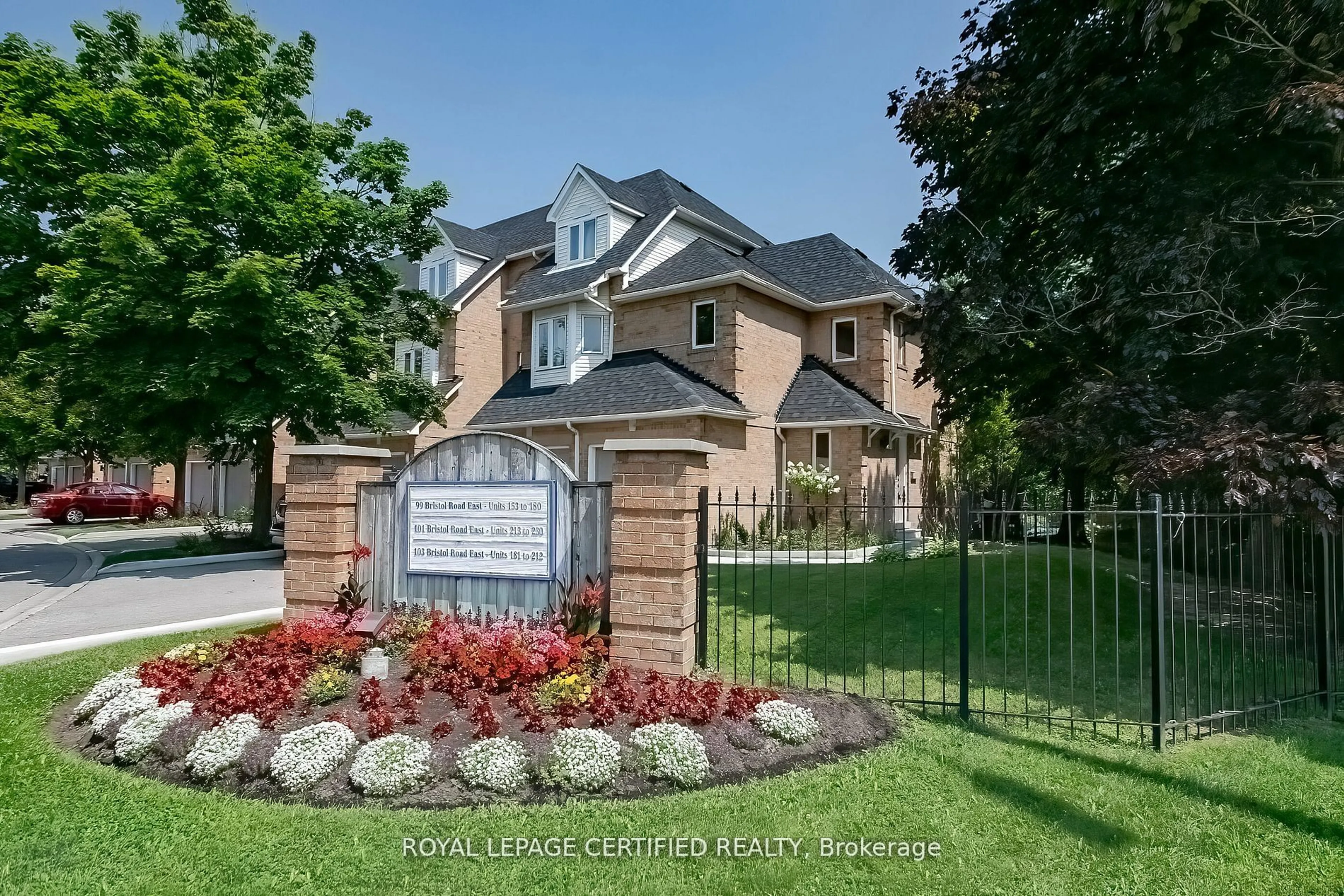 Home with brick exterior material, street for 99 Bristol Rd #153, Mississauga Ontario L4Z 3P4